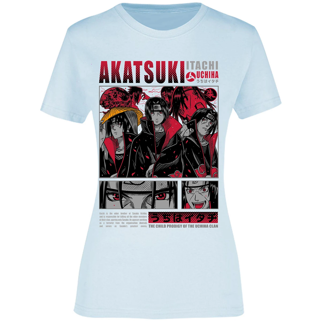 Blusa Naruto Diseo De Itachi Uchiha Blusa para Mujer 12
