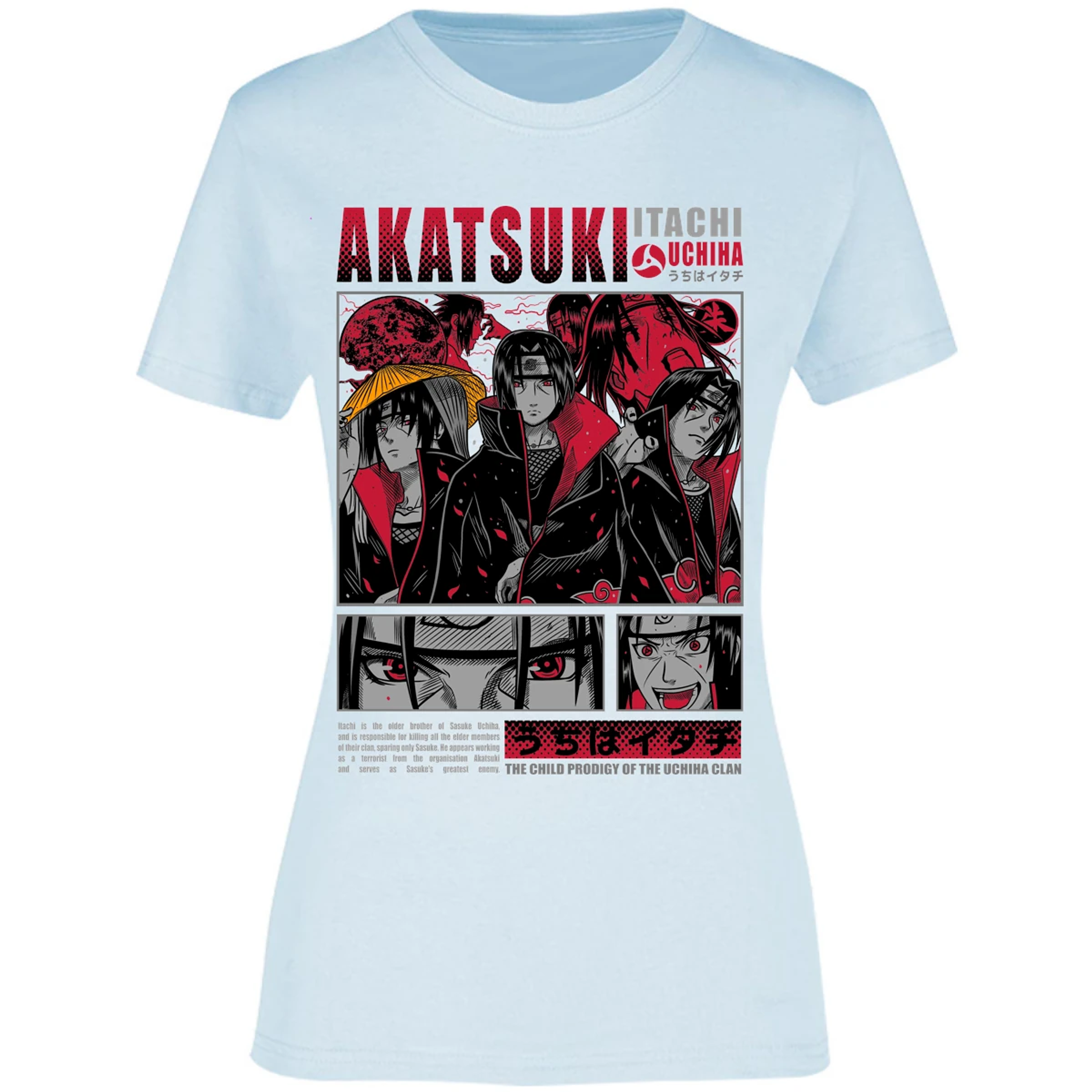 Blusa Naruto Diseo De Itachi Uchiha Blusa para Mujer 12