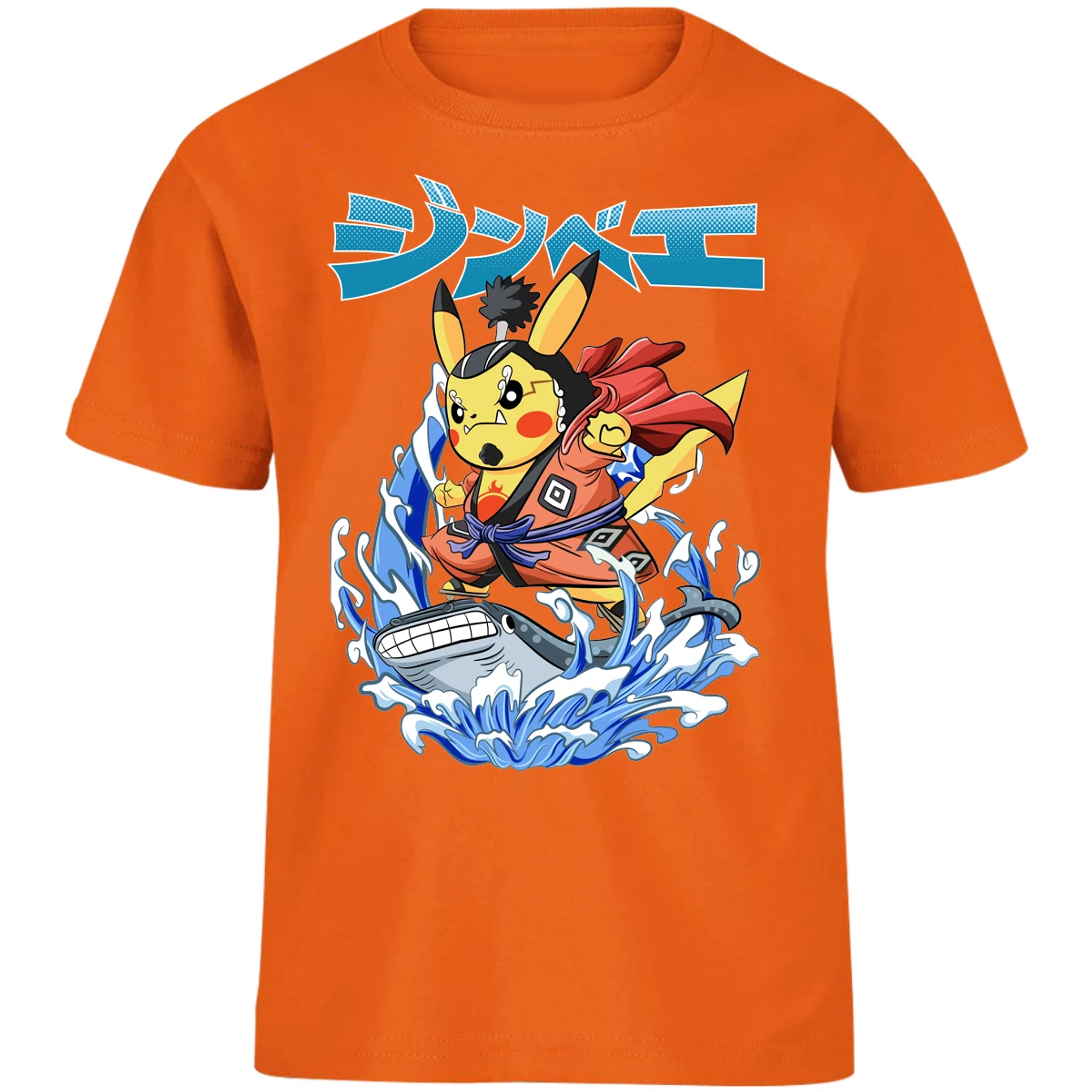 Playera Pokemon Pikachu One Piece para Niño 8