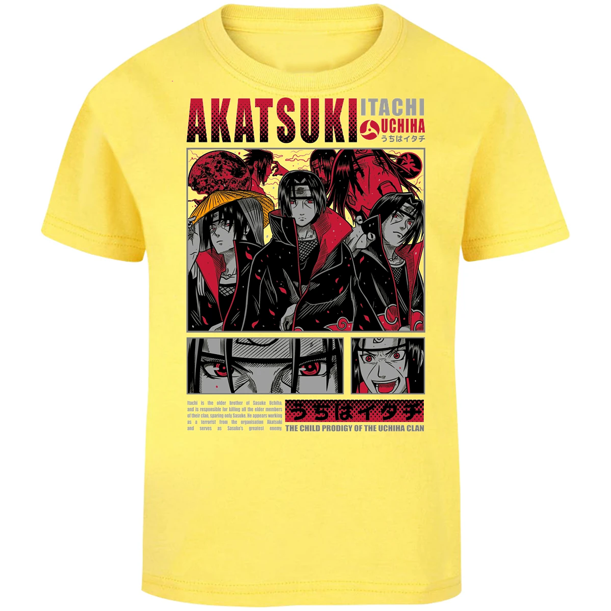 Playera Naruto Diseo De Itachi Uchiha para Niño 16