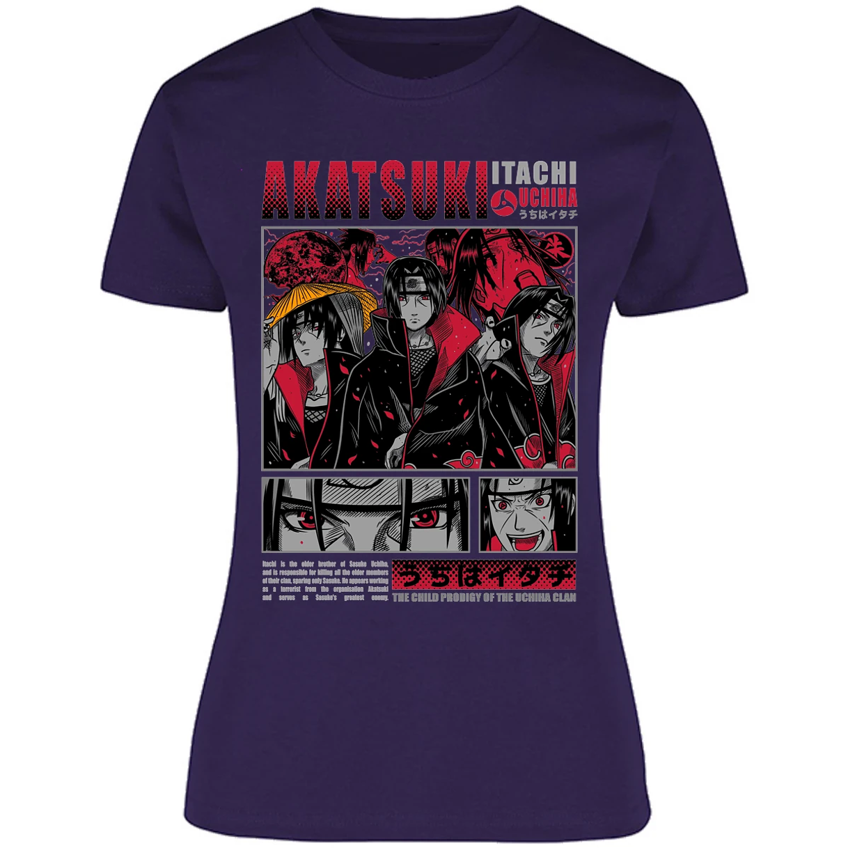 Blusa Naruto Diseo De Itachi Uchiha Blusa para Mujer 5