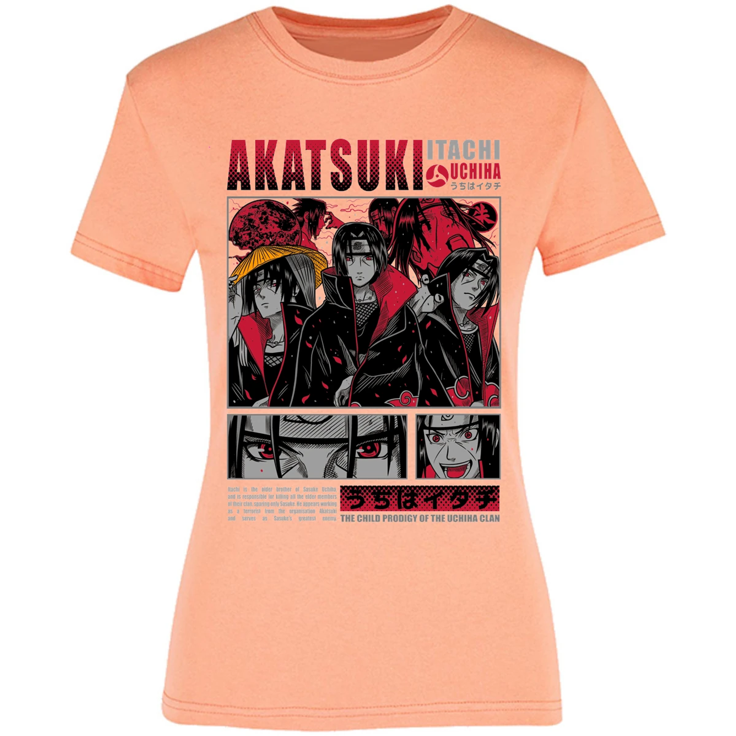 Blusa Naruto Diseo De Itachi Uchiha Blusa para Mujer 6