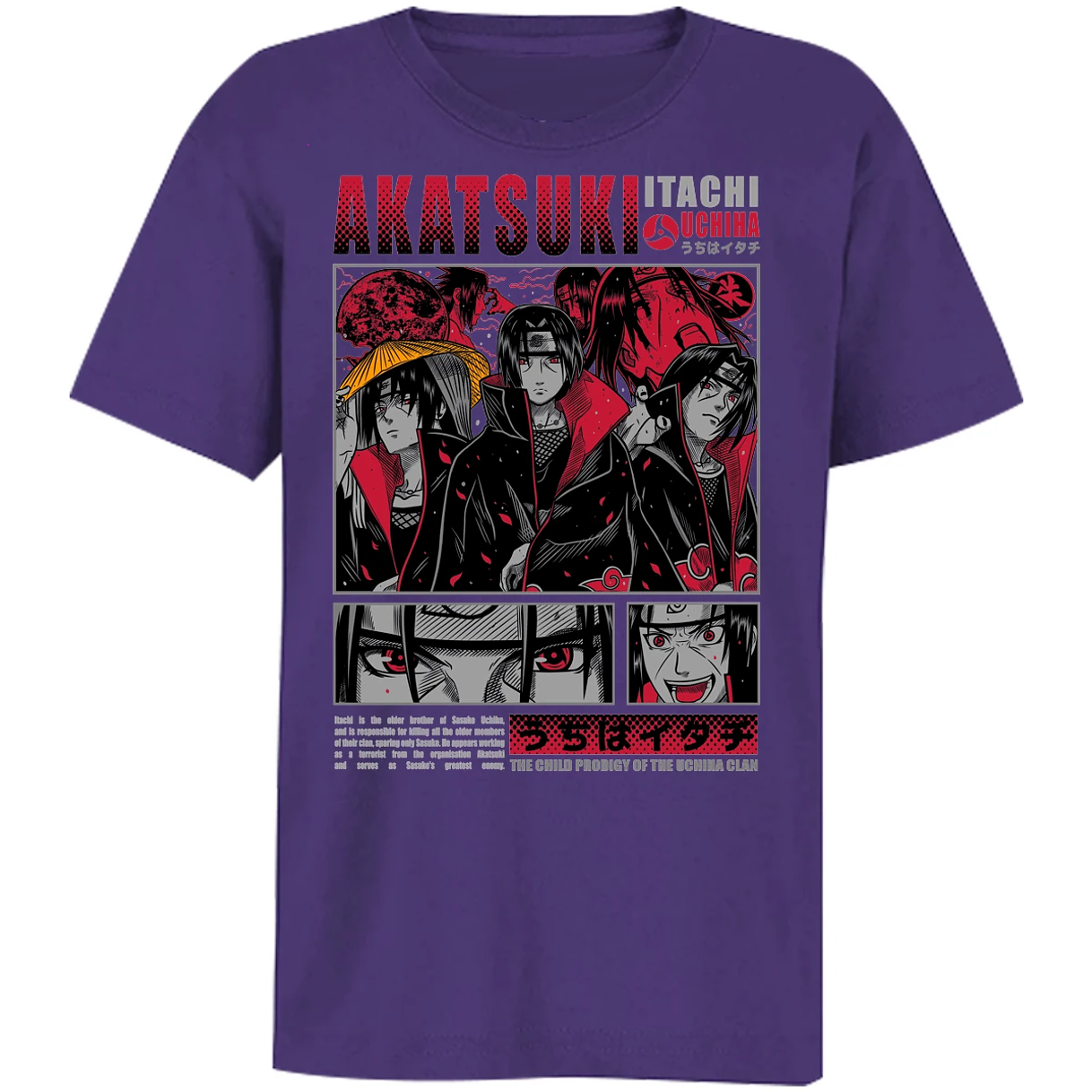 Playera Naruto Diseo De Itachi Uchiha para Niño 10