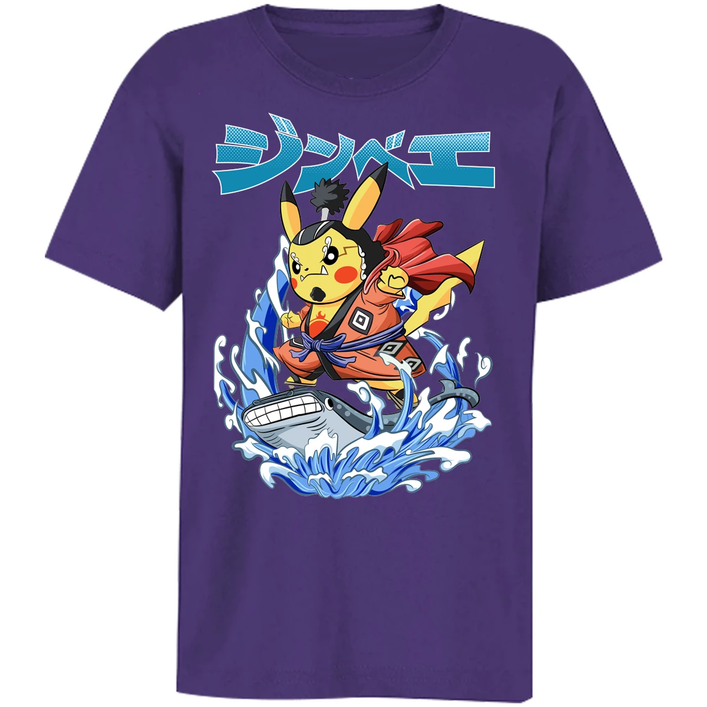 Playera Pokemon Pikachu One Piece para Niño 7