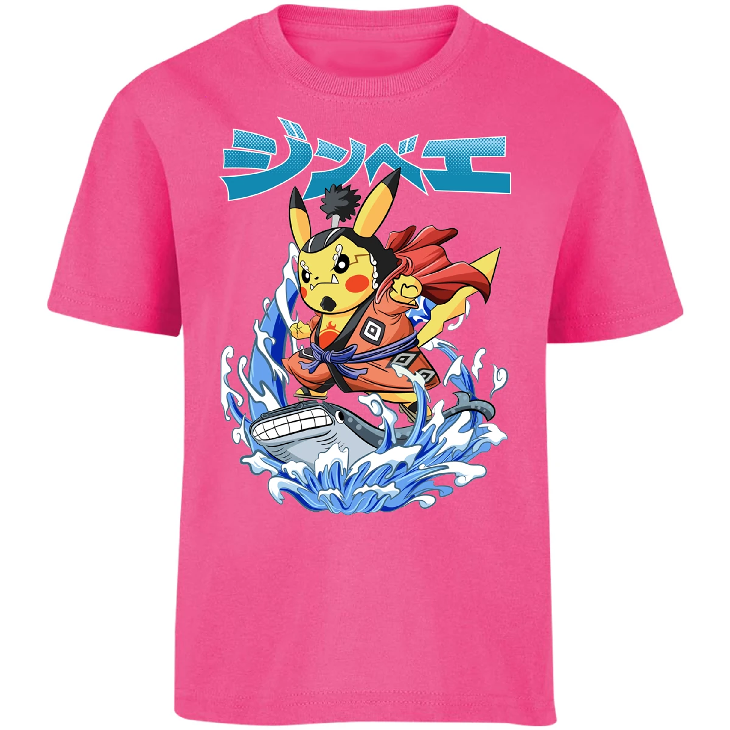 Playera Pokemon Pikachu One Piece para Niño 14