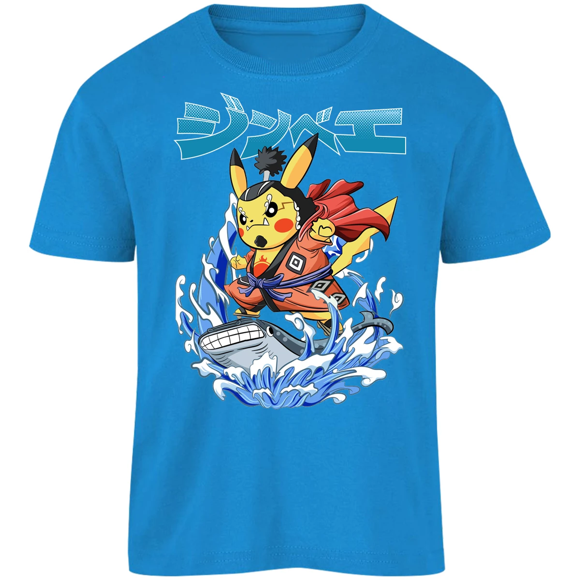 Playera Pokemon Pikachu One Piece para Niño 17