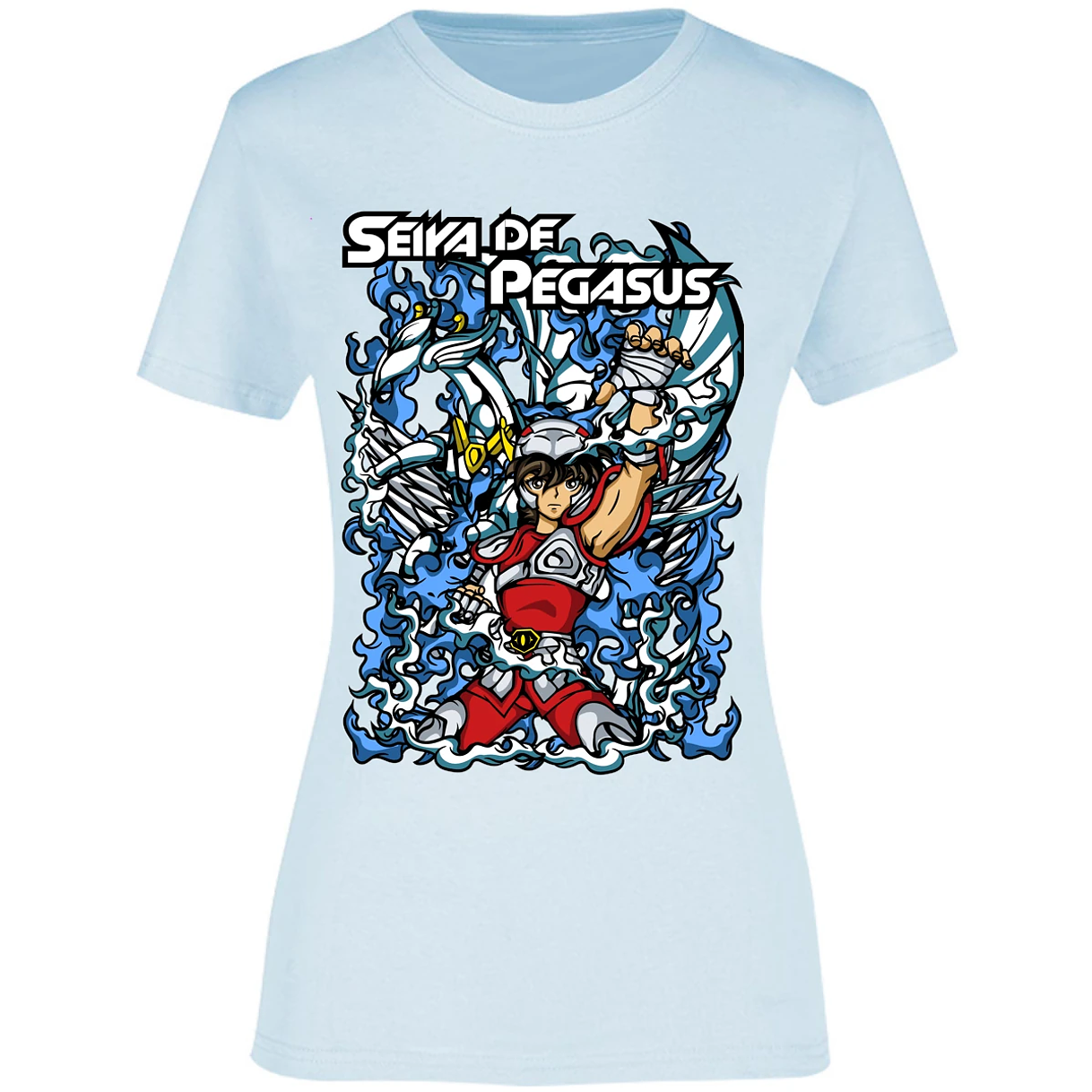 Blusa Saint Seiya Seiya Anime Blusa para Mujer 12