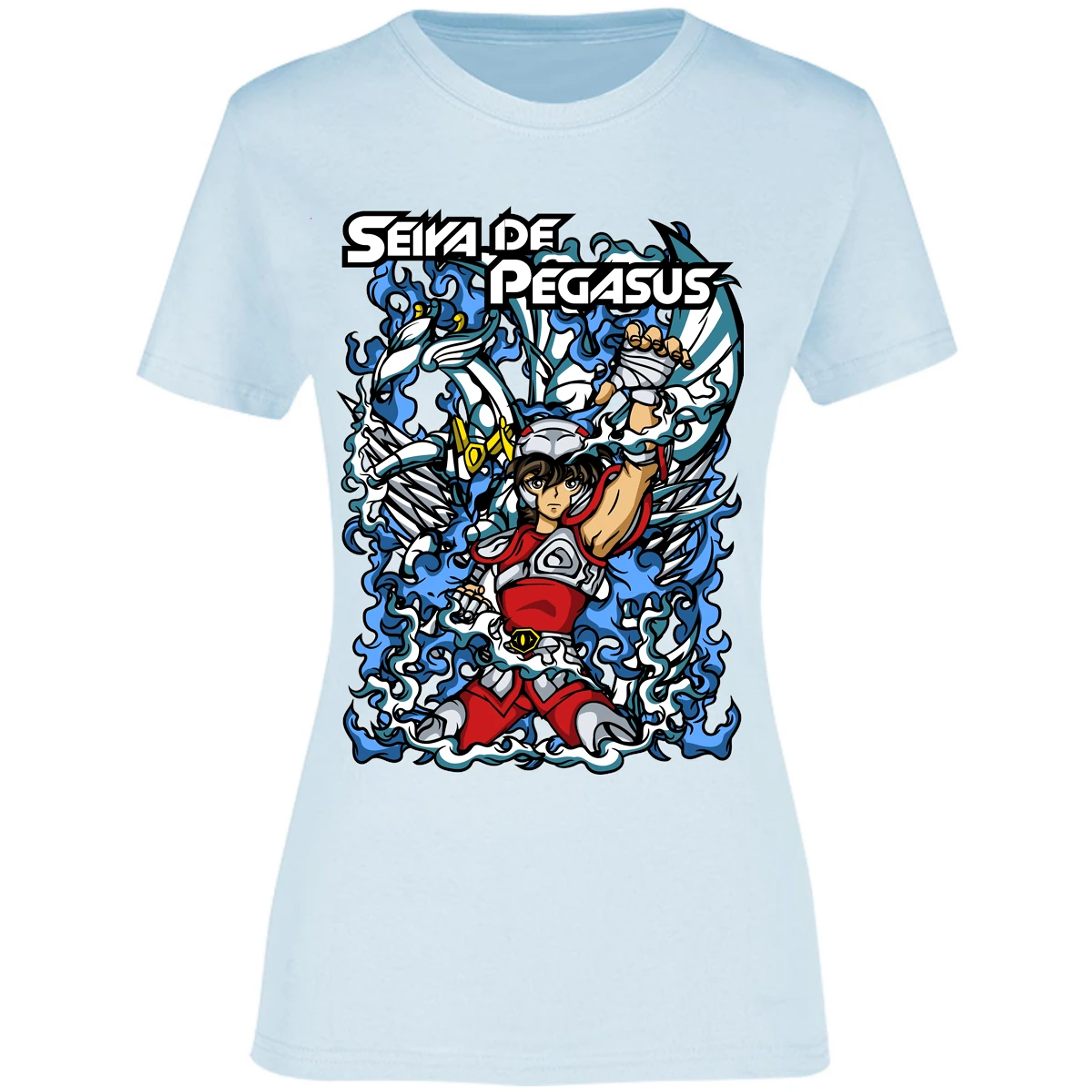 Blusa Saint Seiya Seiya Anime Blusa para Mujer 12