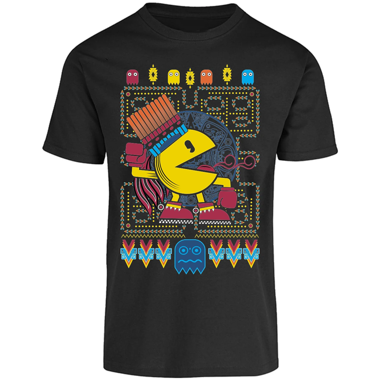 Playera Pacman Pacman Prehispanico para Adulto 13