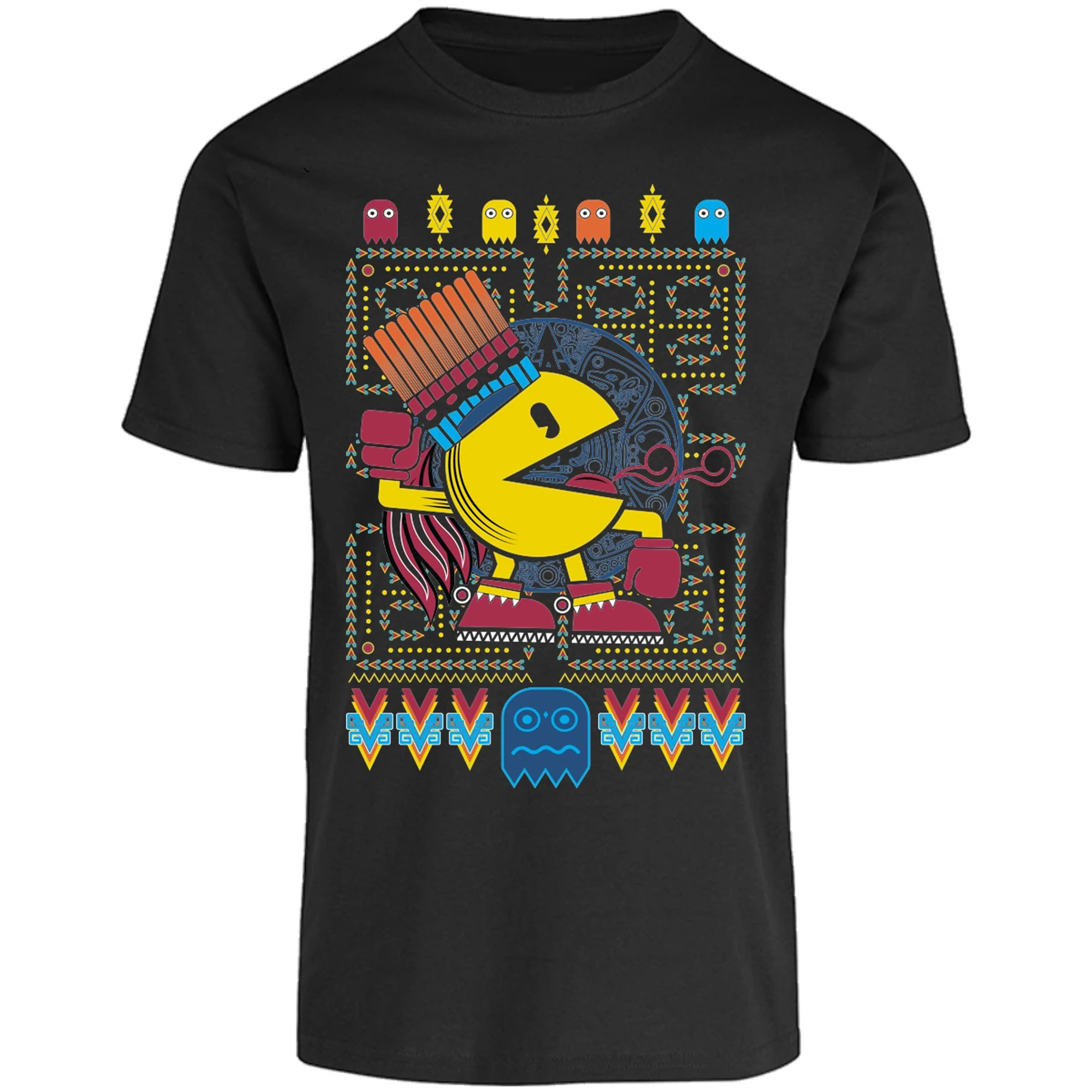 Playera Pacman Pacman Prehispanico para Adulto 13
