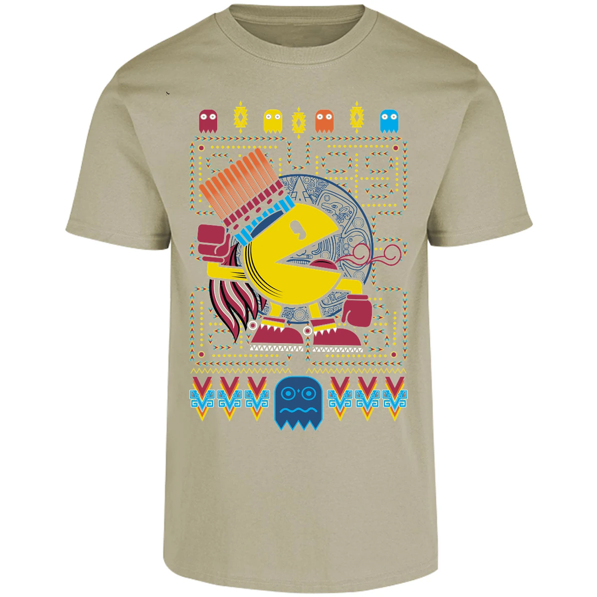 Playera Pacman Pacman Prehispanico para Adulto 14