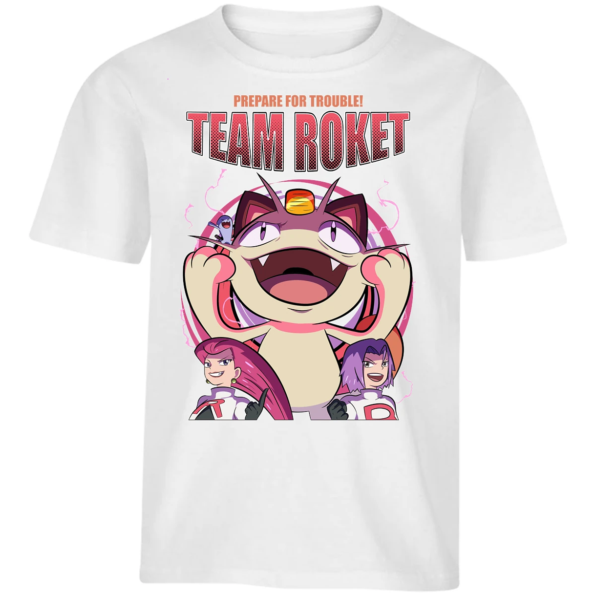 Playera Pokemon Team Rocket para Niño 6