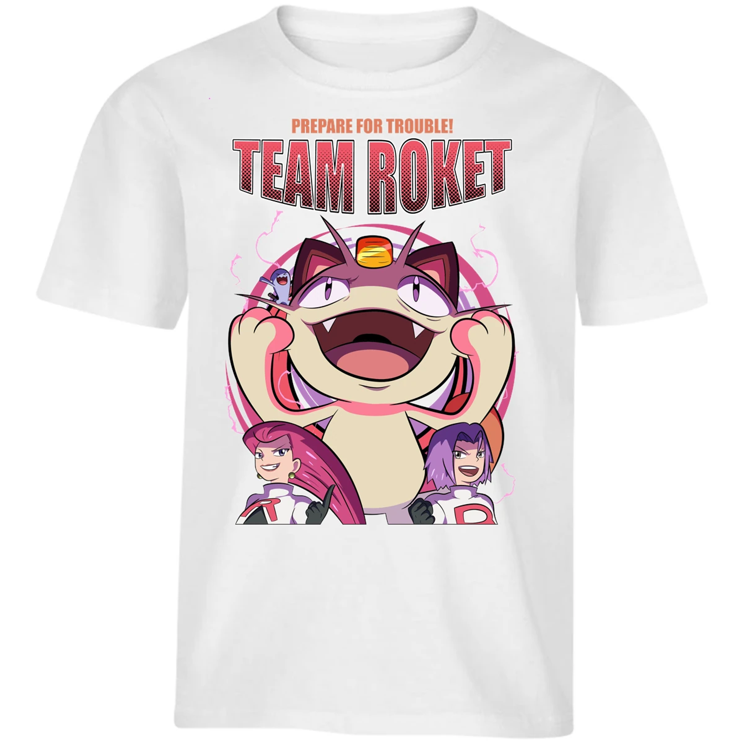 Playera Pokemon Team Rocket para Niño 6