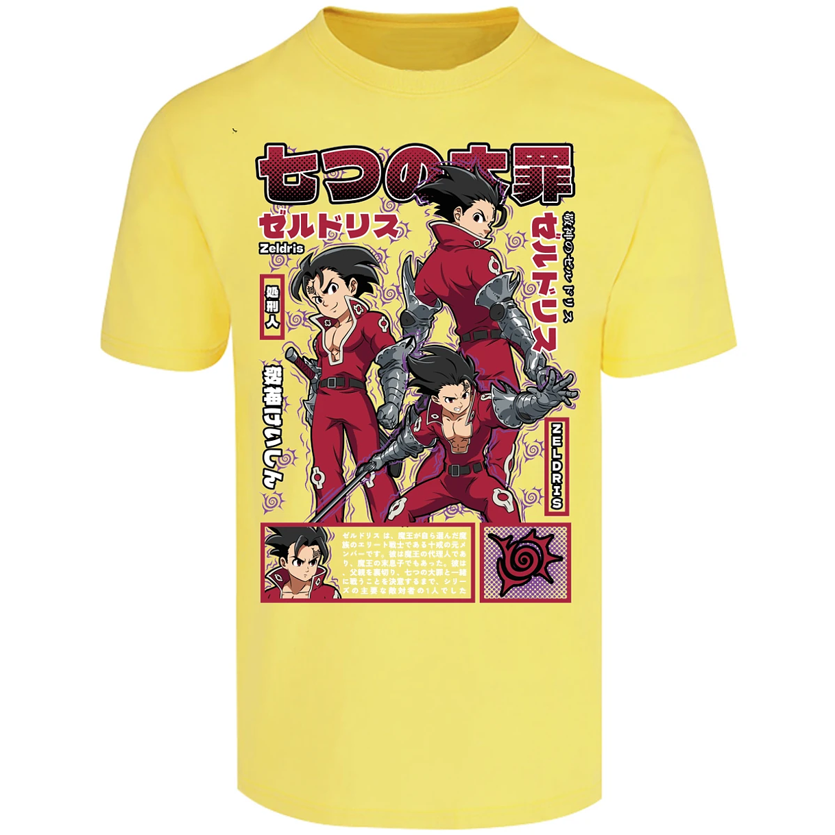 Playera Seven Deadly Sins Zeldris Anime para Adulto 12