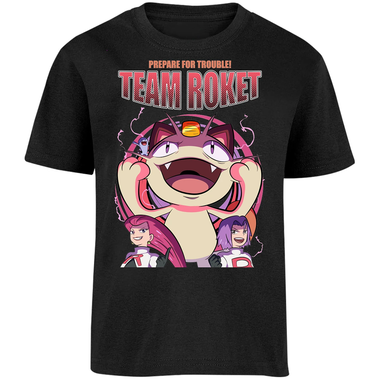 Playera Pokemon Team Rocket para Niño 16