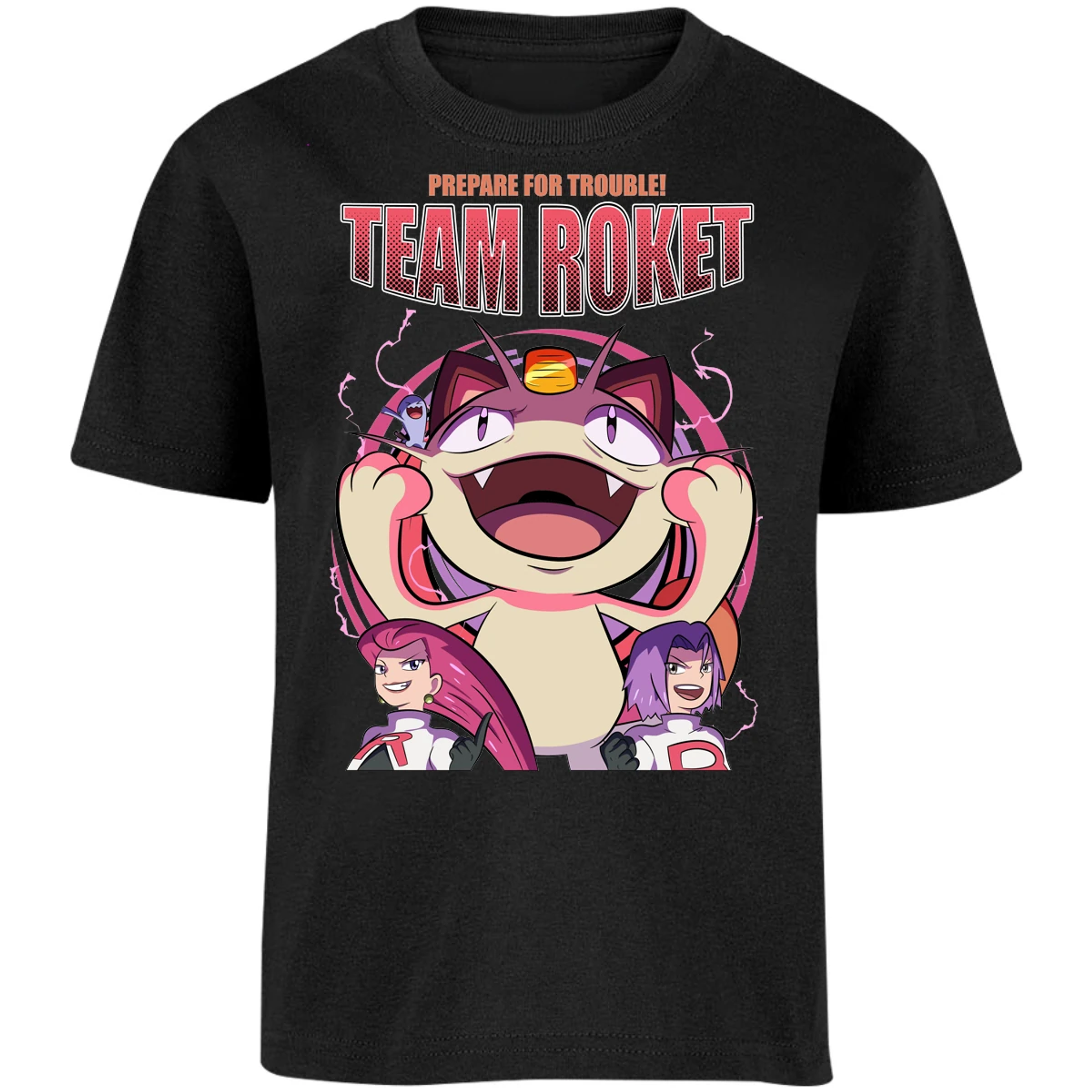 Playera Pokemon Team Rocket para Niño 16