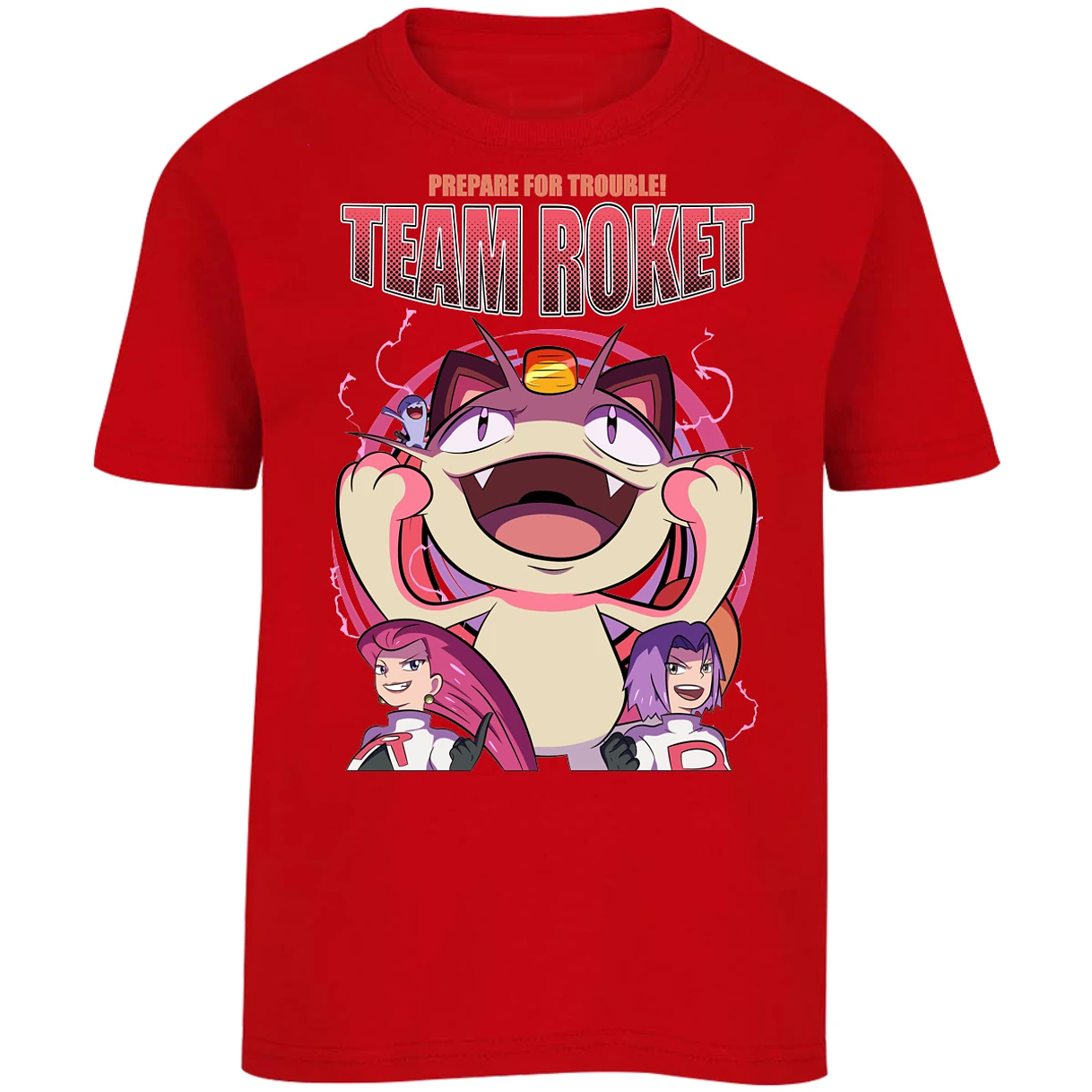 Playera Pokemon Team Rocket para Niño 2