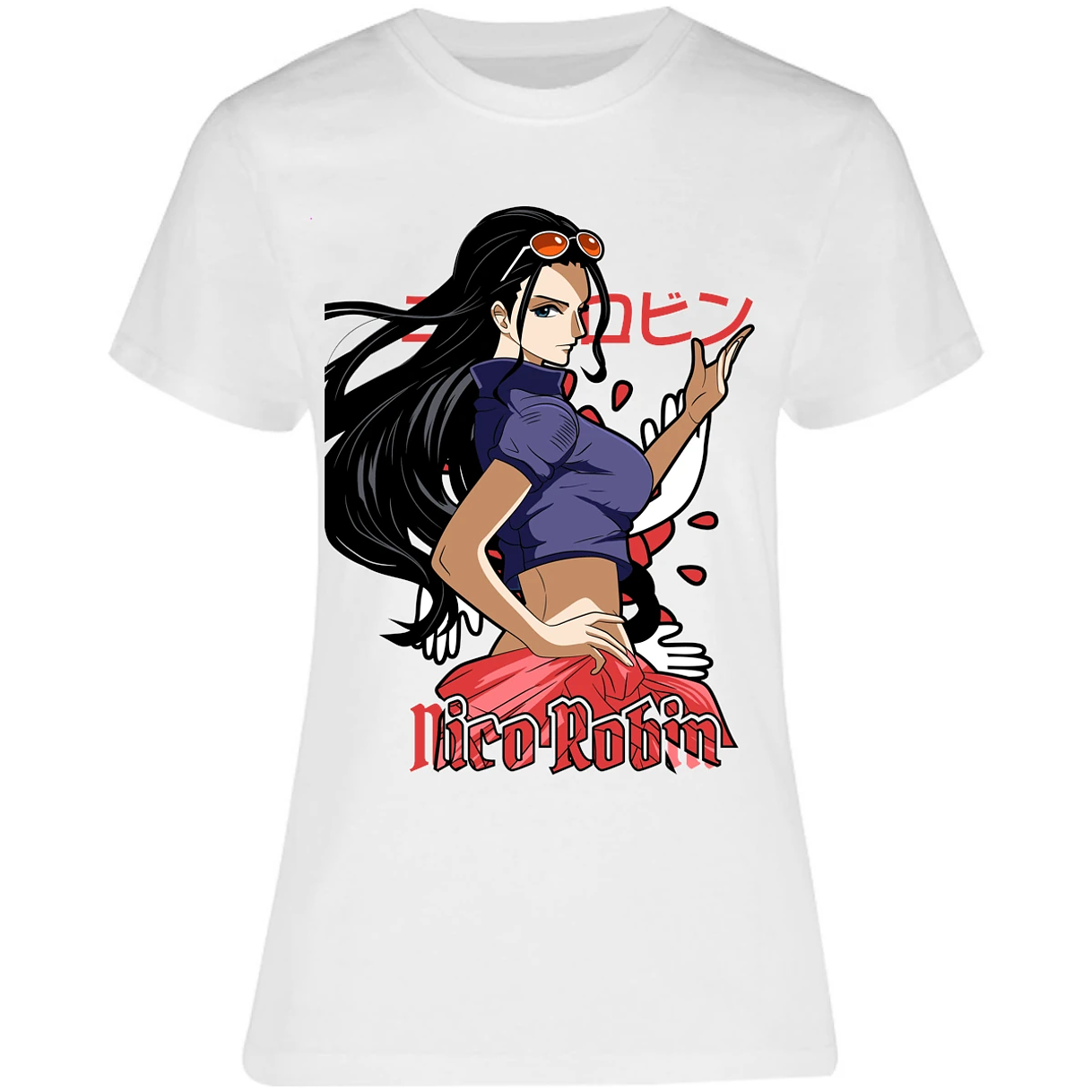 Blusa One Piece Nico Robin Blusa para Mujer 26