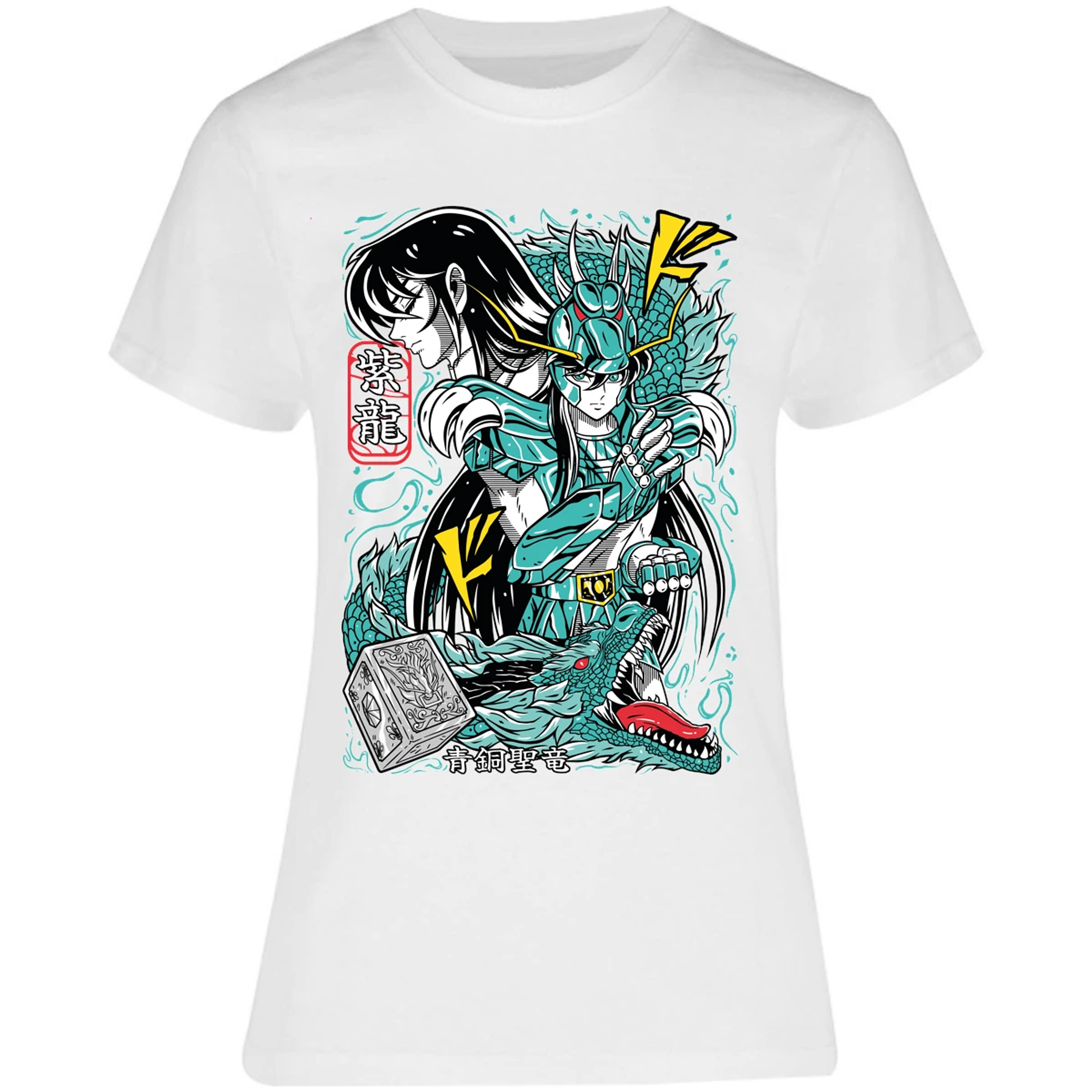 Blusa Saint Seiya Shiryu Anime Blusa para Mujer 1