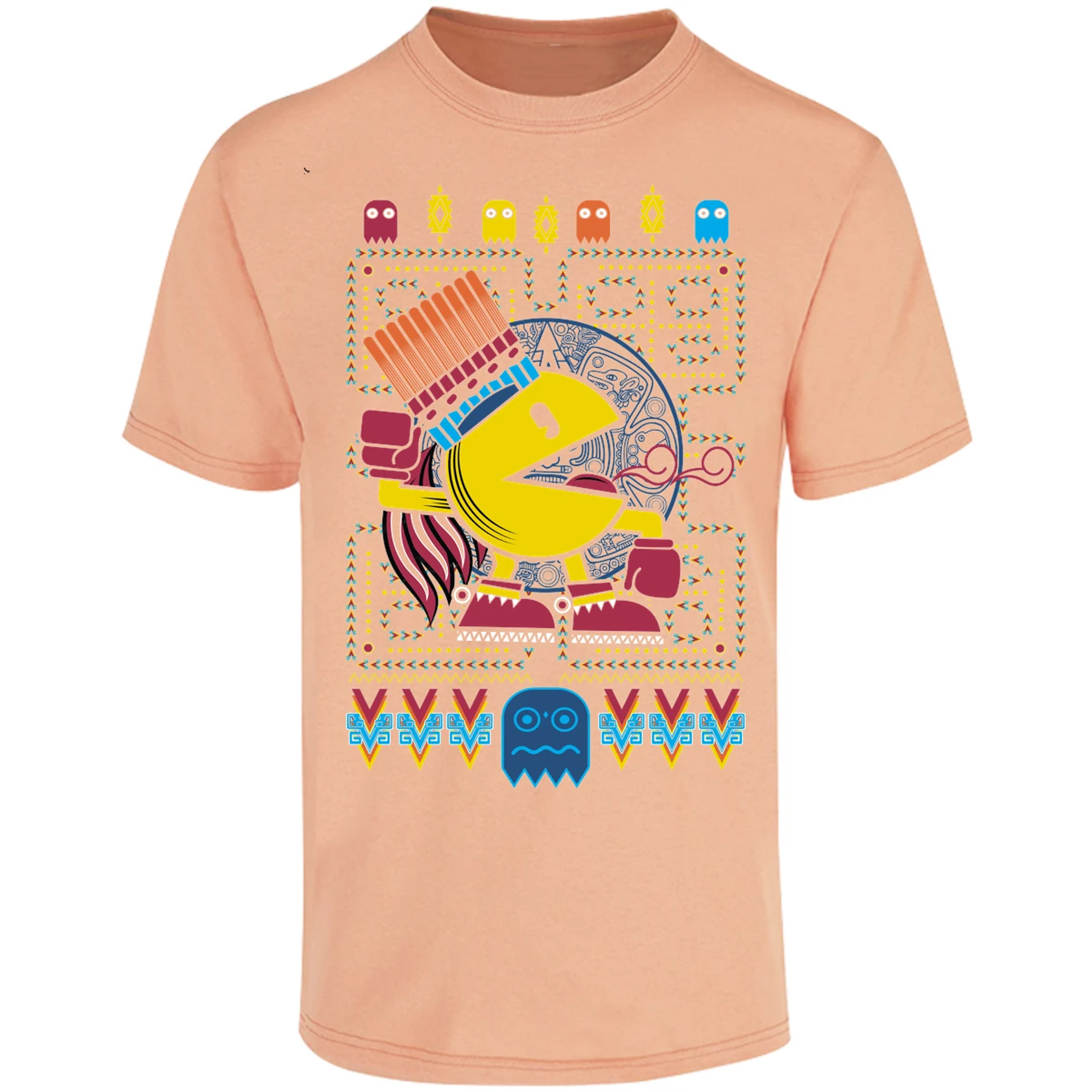 Playera Pacman Pacman Prehispanico para Adulto 22