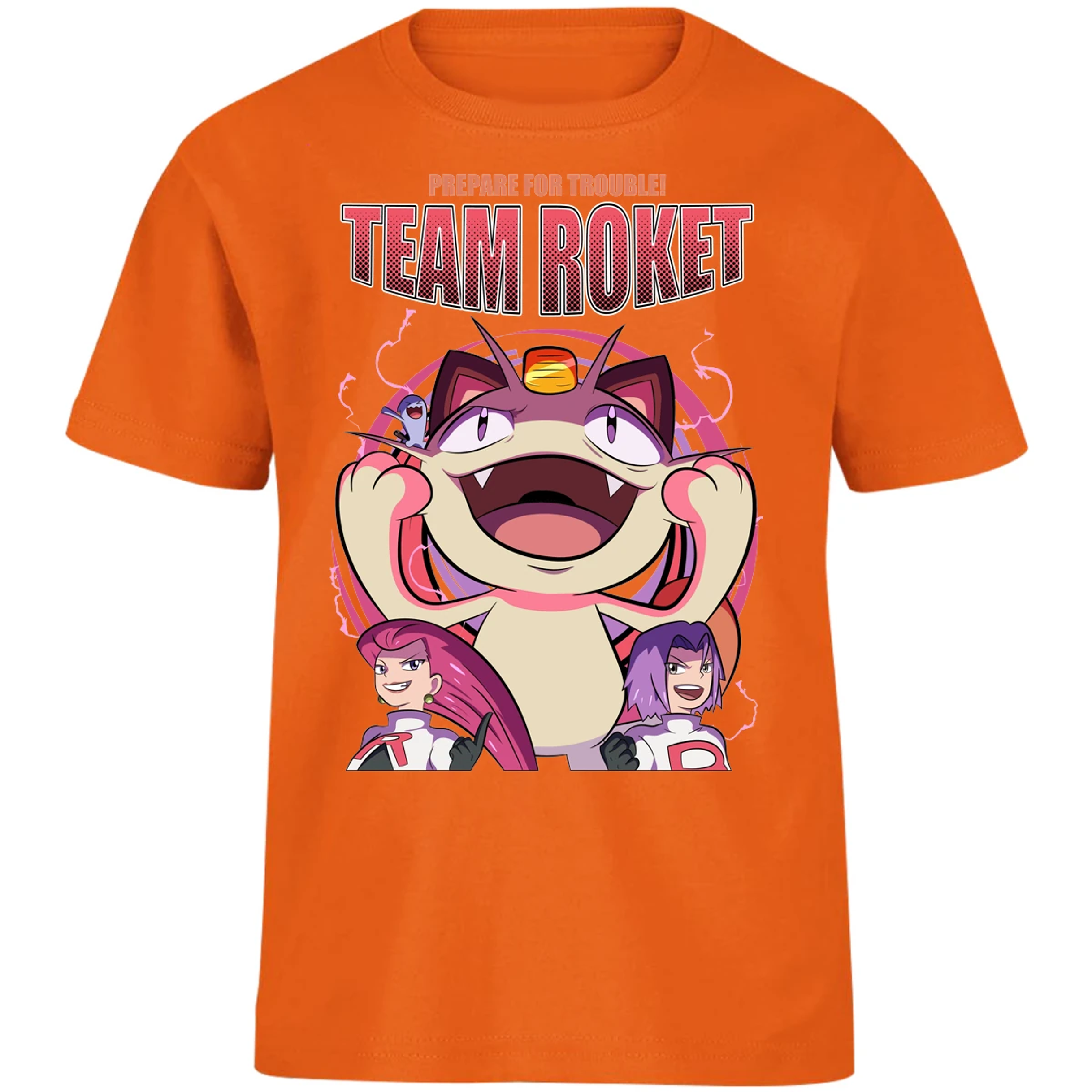 Playera Pokemon Team Rocket para Niño 17