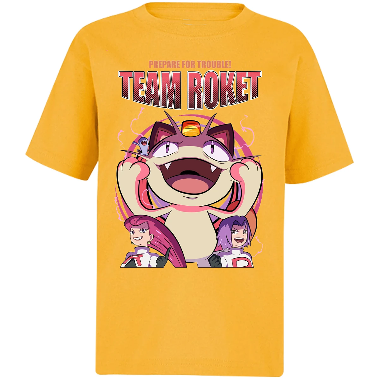 Playera Pokemon Team Rocket para Niño 10
