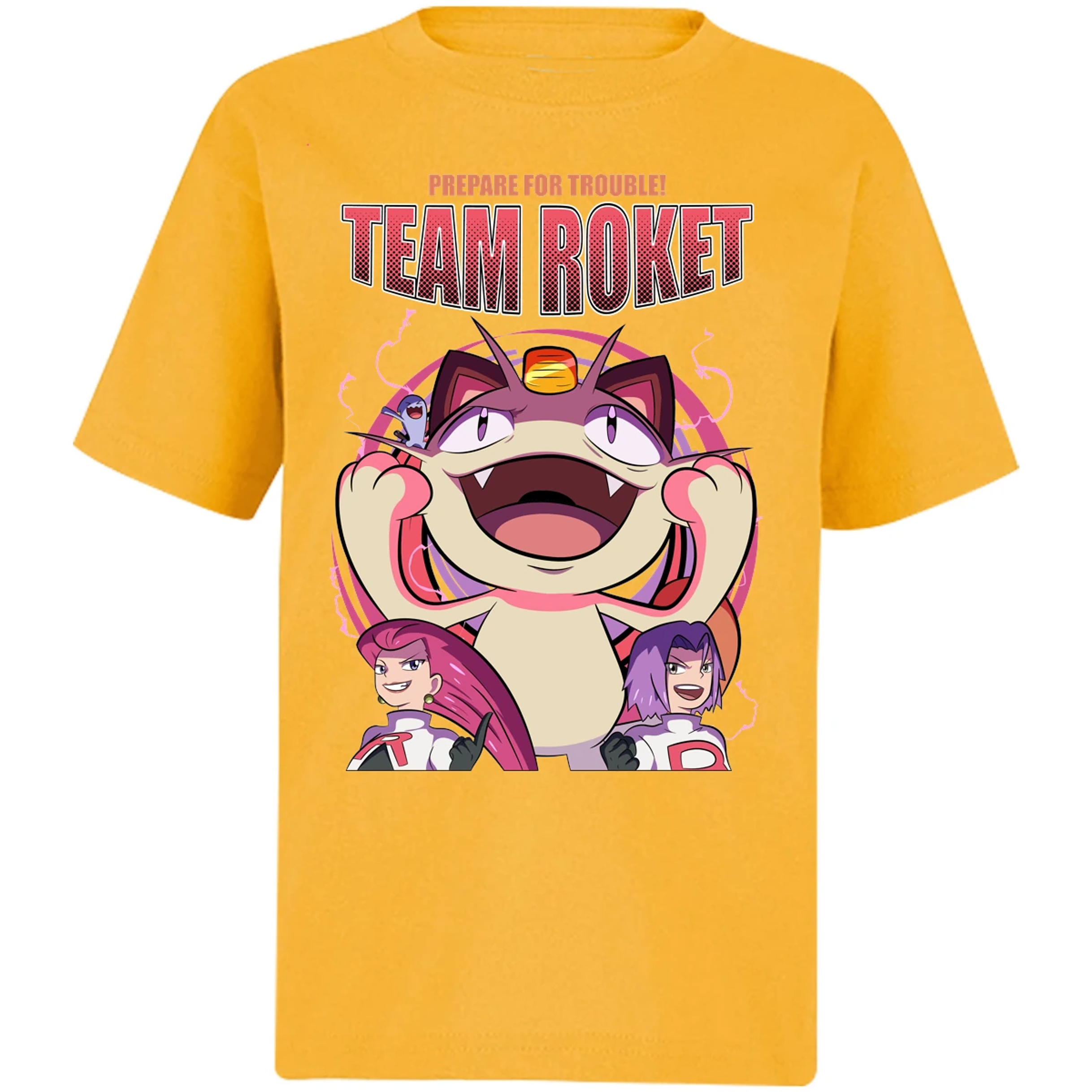 Playera Pokemon Team Rocket para Niño 10