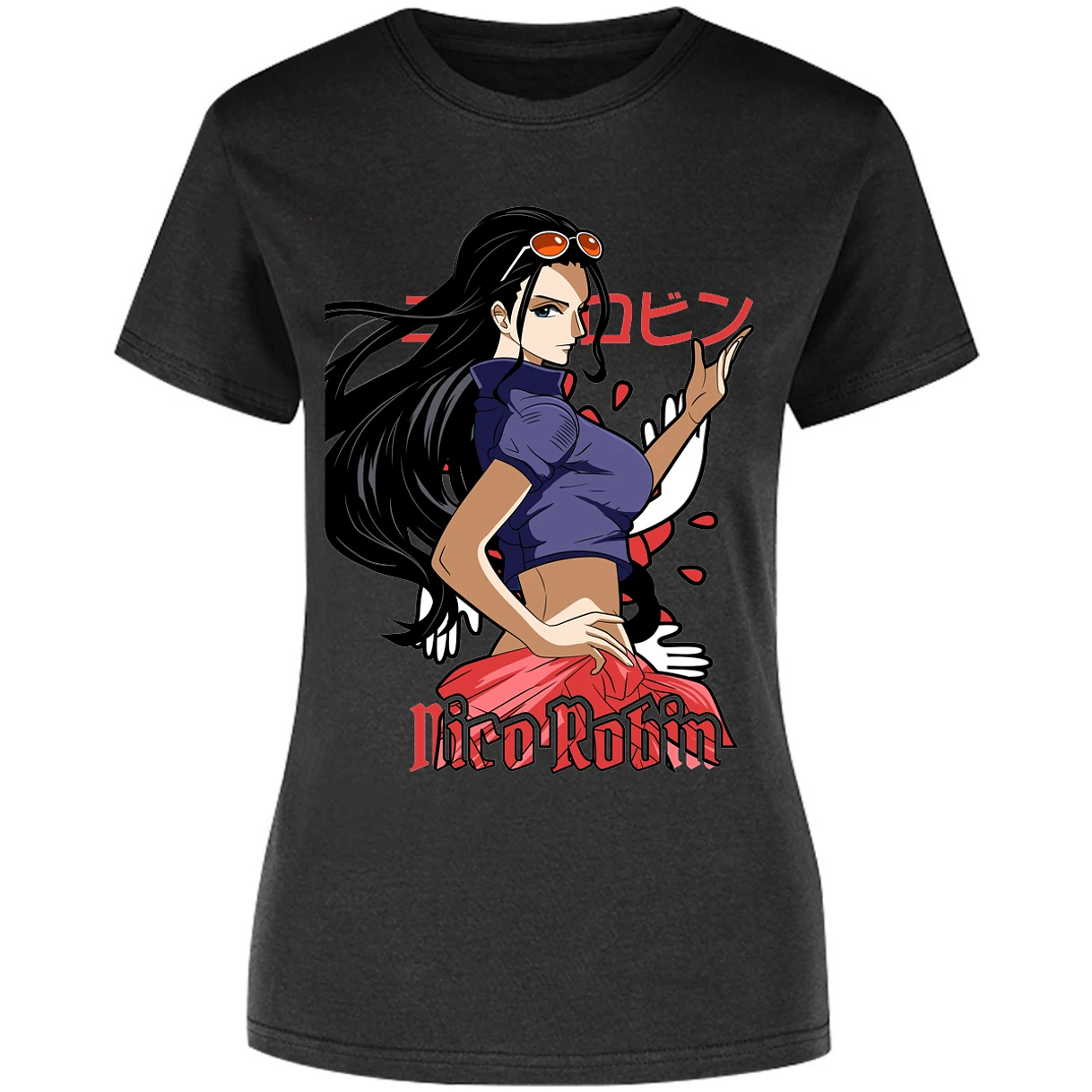 Blusa One Piece Nico Robin Blusa para Mujer 24