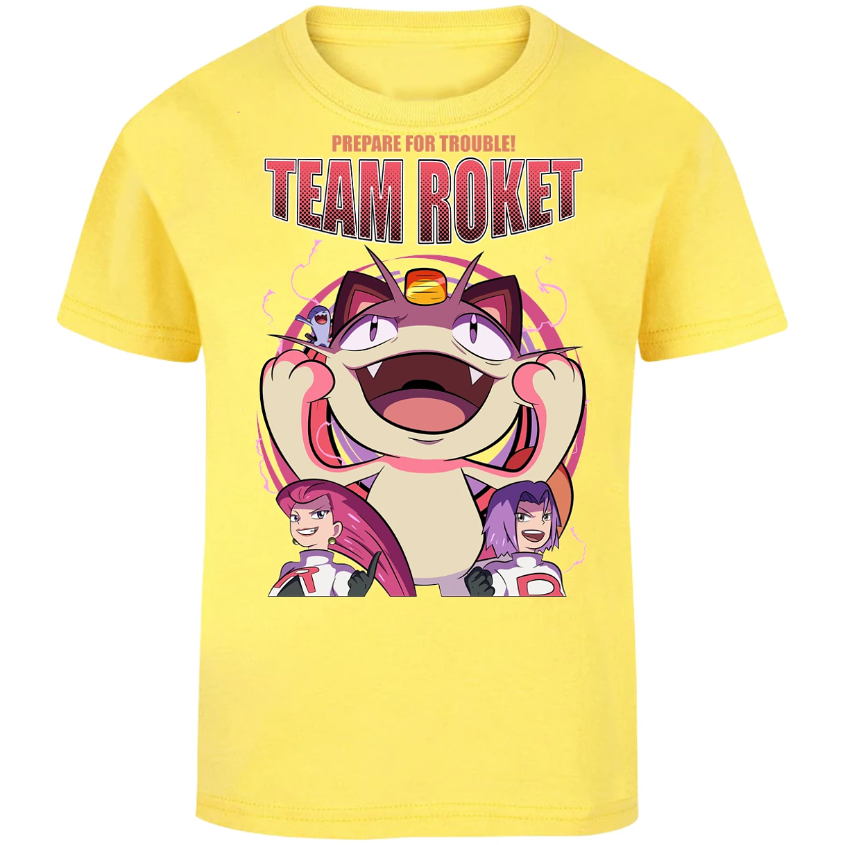 Playera Pokemon Team Rocket para Niño 13