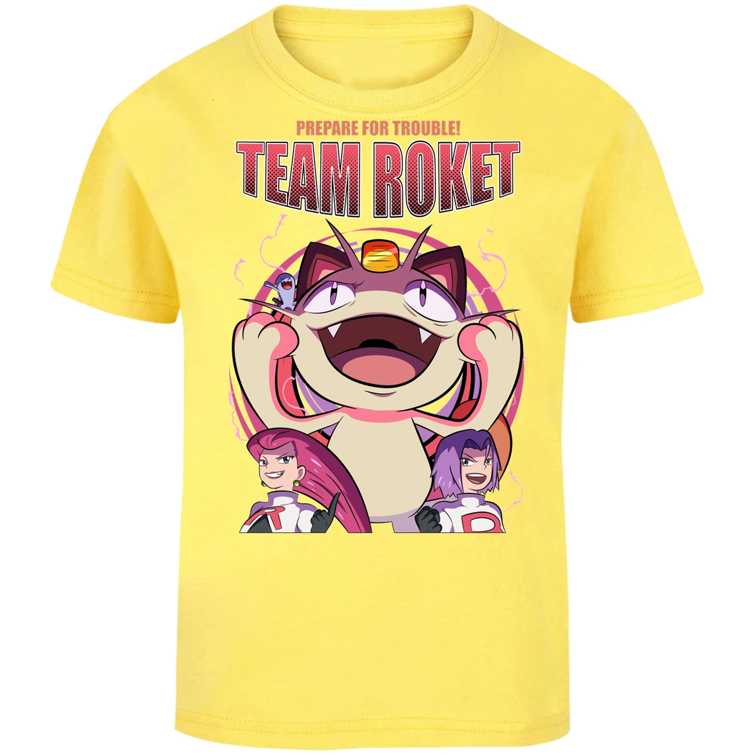Playera Pokemon Team Rocket para Niño 13