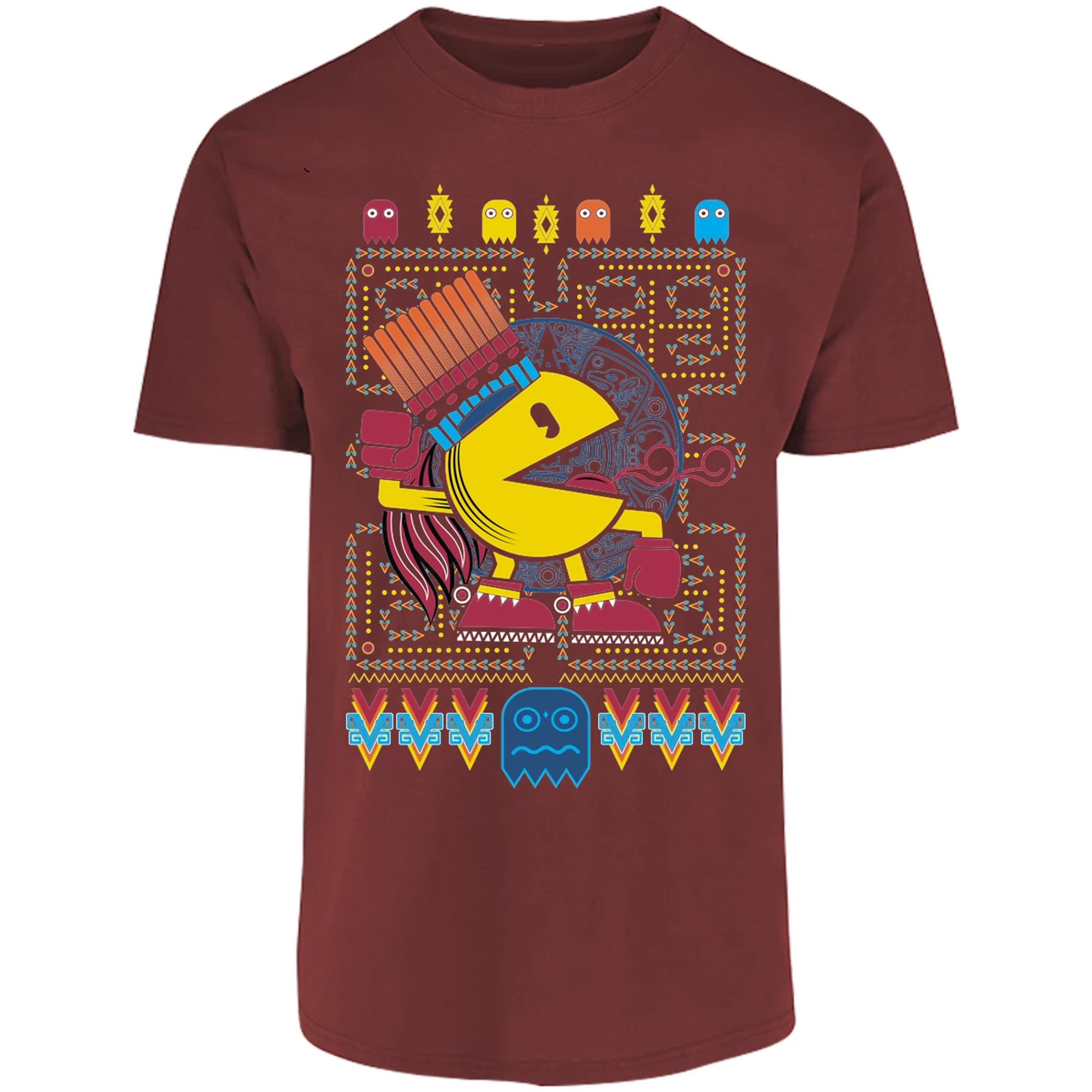 Playera Pacman Pacman Prehispanico para Adulto 11