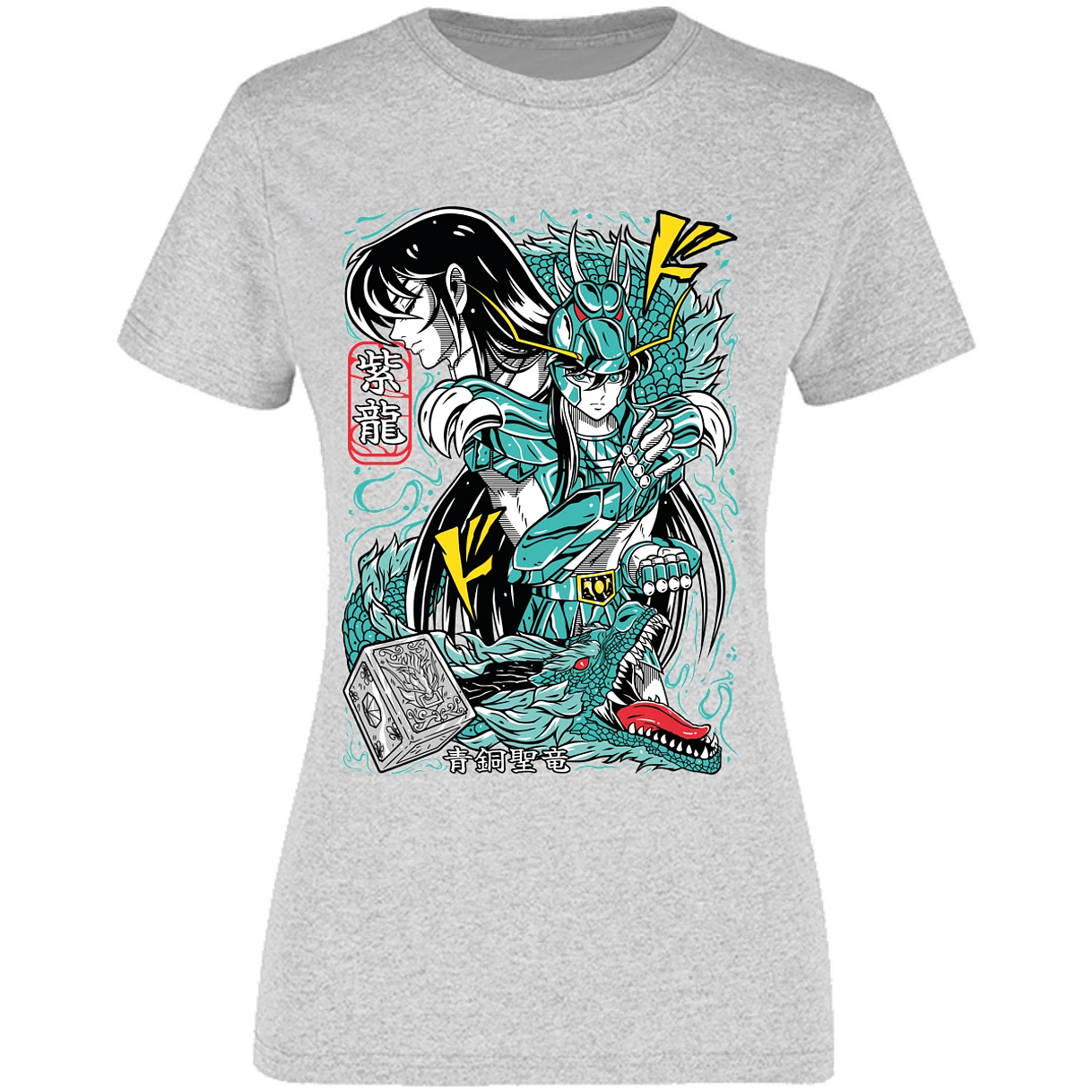 Blusa Saint Seiya Shiryu Anime Blusa para Mujer 11