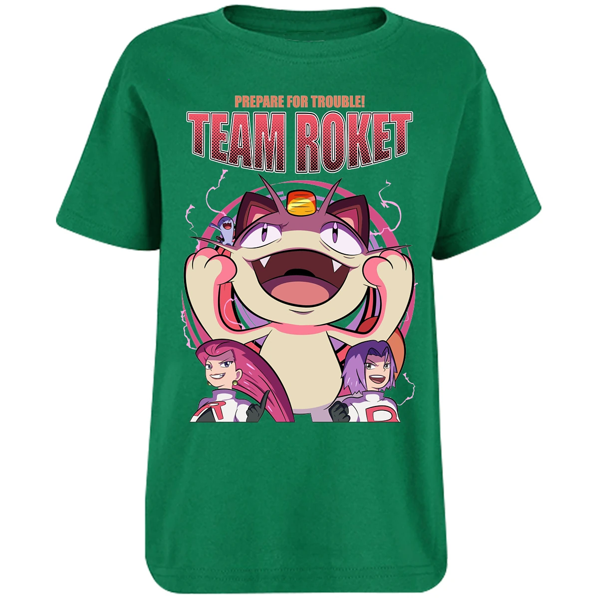 Playera Pokemon Team Rocket para Niño 8