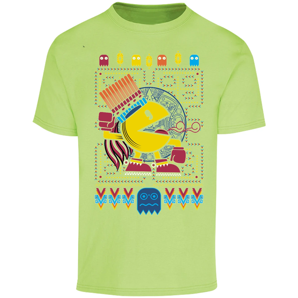 Playera Pacman Pacman Prehispanico para Adulto 6