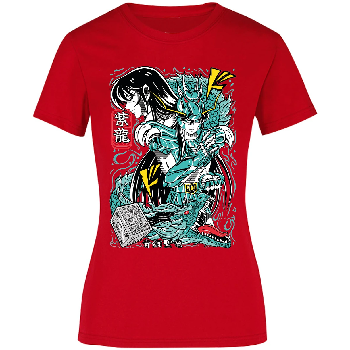Blusa Saint Seiya Shiryu Anime Blusa para Mujer 6