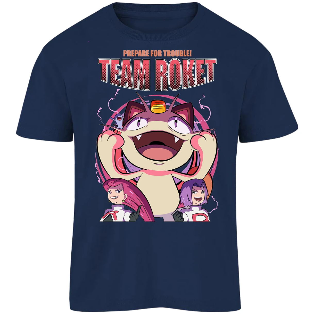 Playera Pokemon Team Rocket para Niño 12
