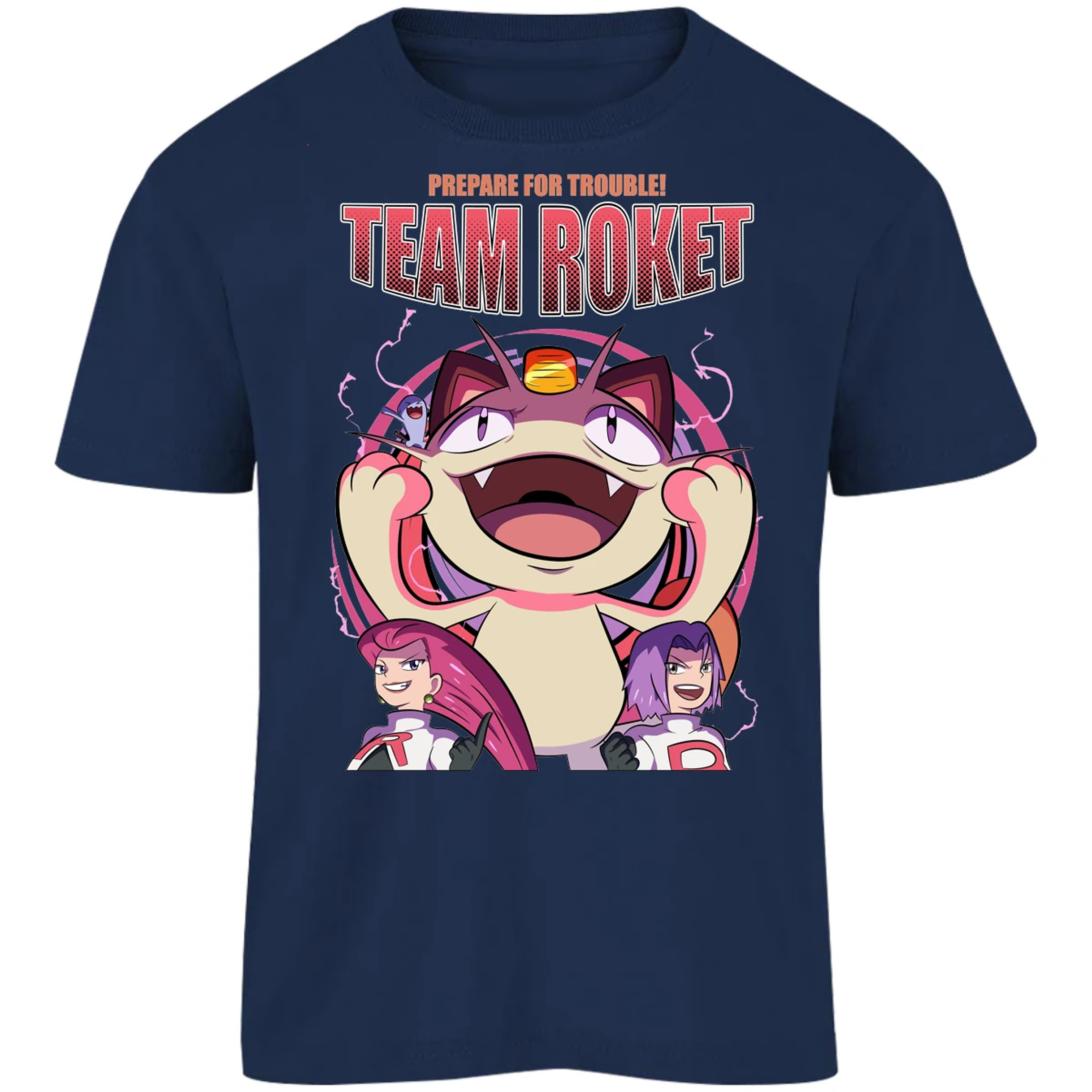 Playera Pokemon Team Rocket para Niño 12