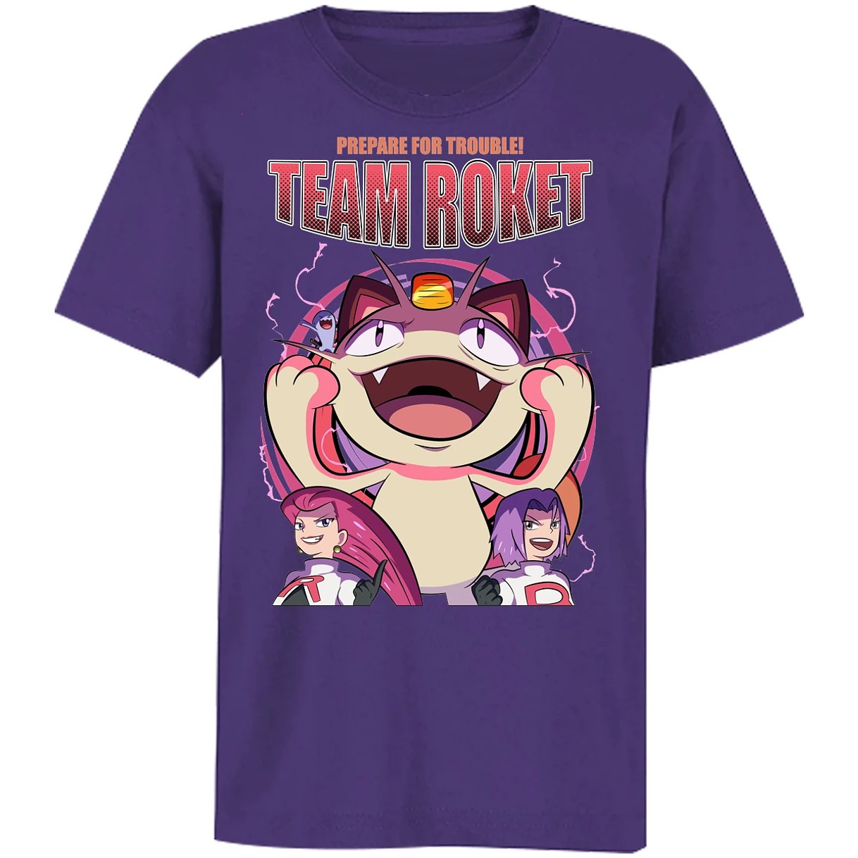Playera Pokemon Team Rocket para Niño 3