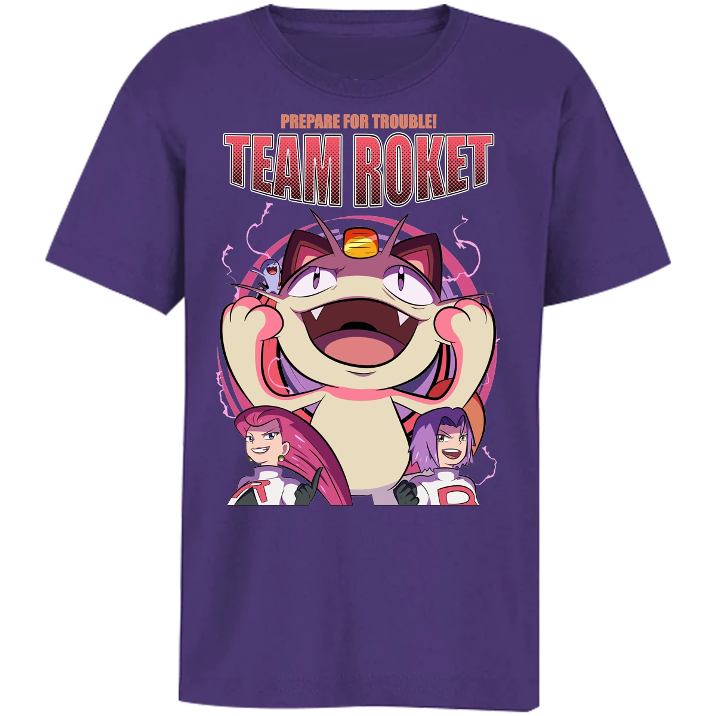 Playera Pokemon Team Rocket para Niño 3