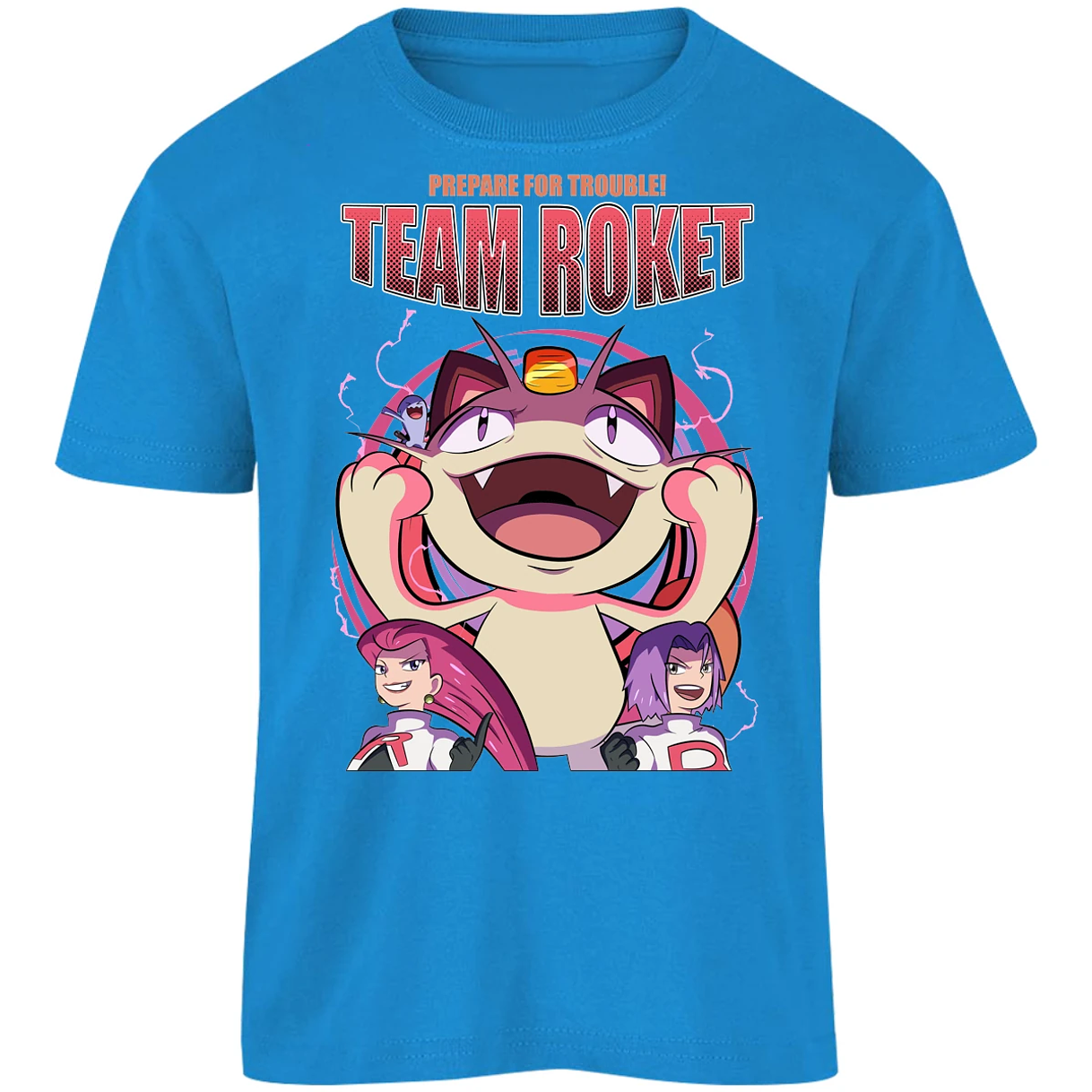 Playera Pokemon Team Rocket para Niño 5