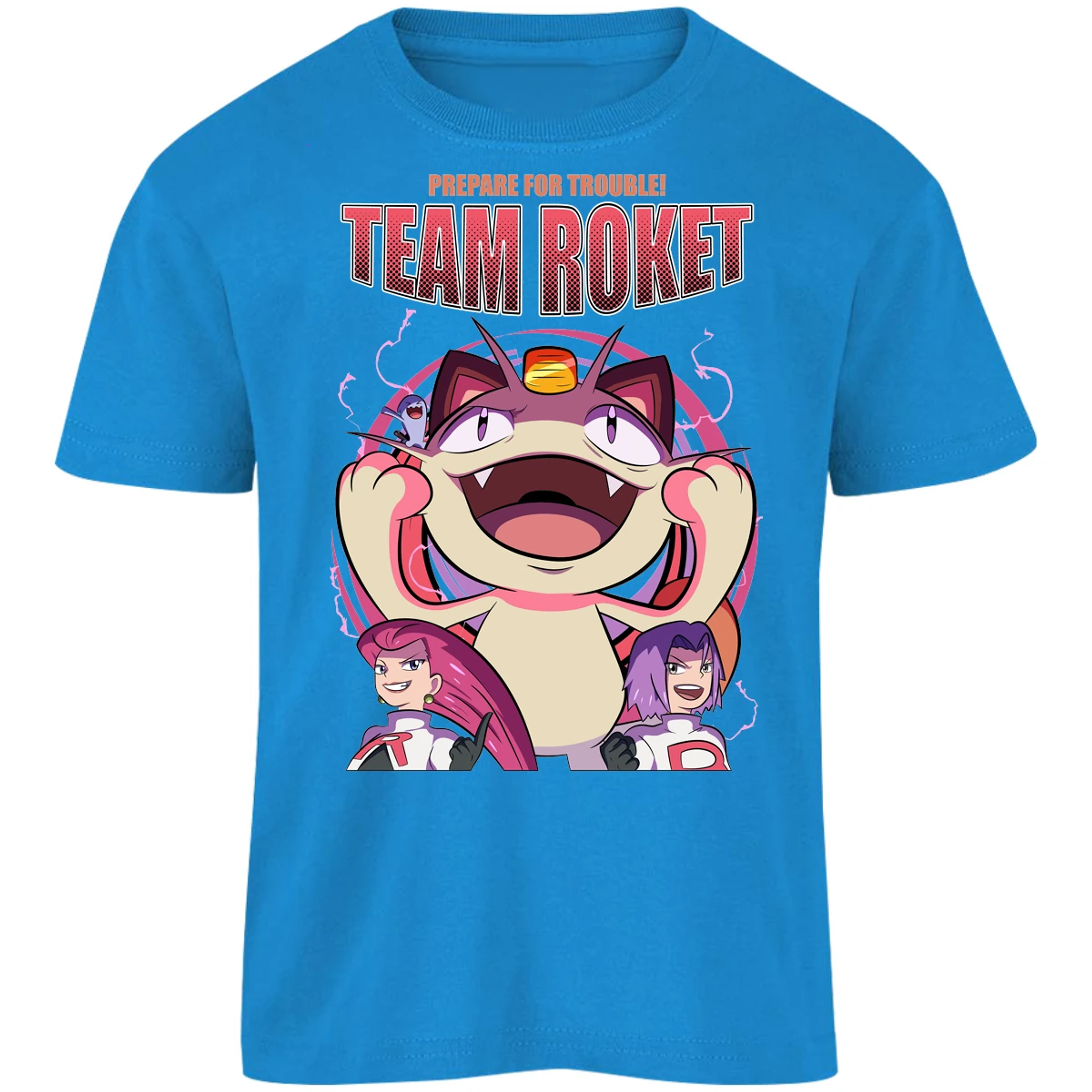 Playera Pokemon Team Rocket para Niño 5