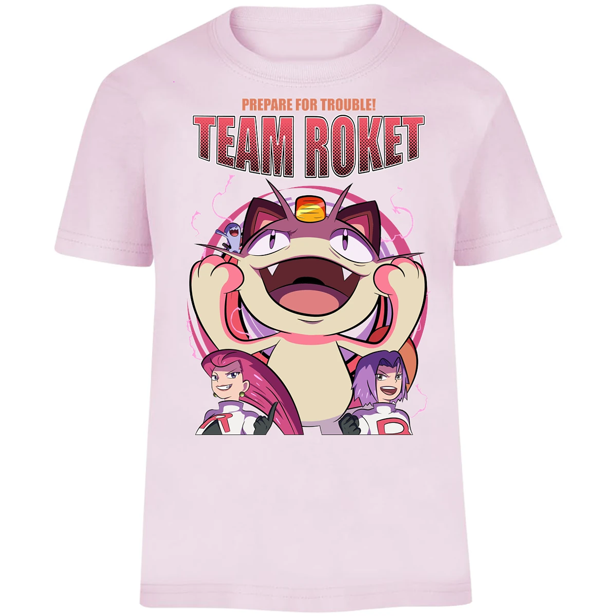 Playera Pokemon Team Rocket para Niño 7