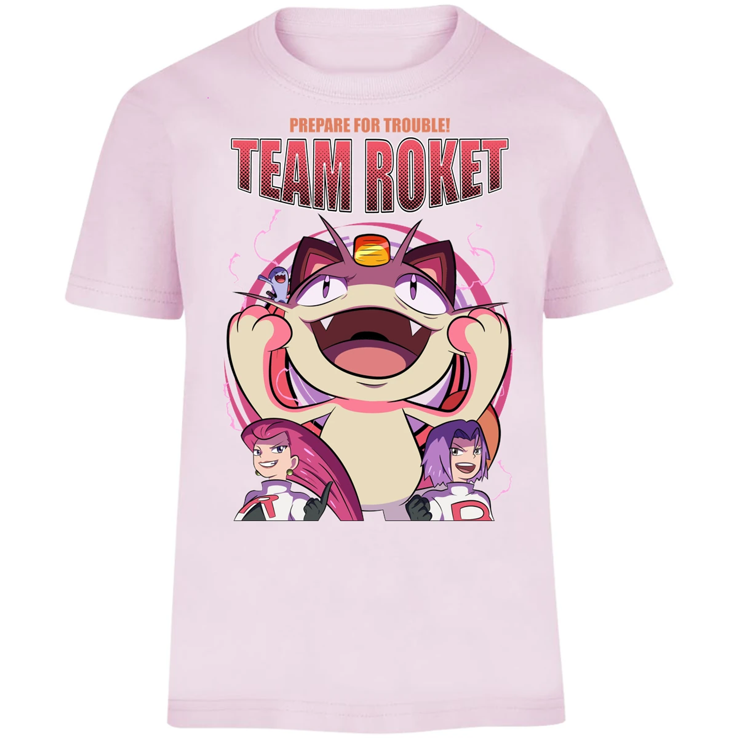 Playera Pokemon Team Rocket para Niño 7