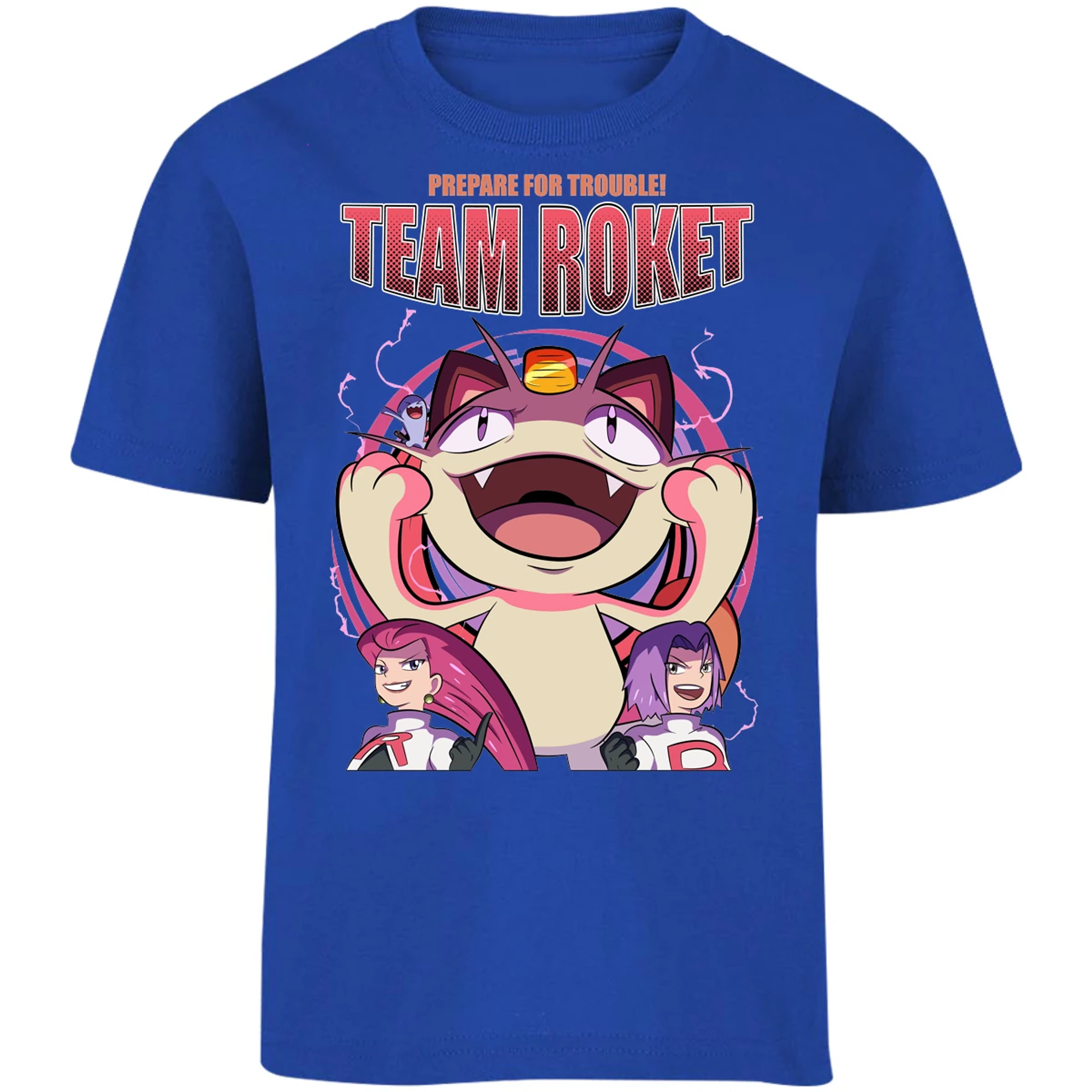 Playera Pokemon Team Rocket para Niño 11