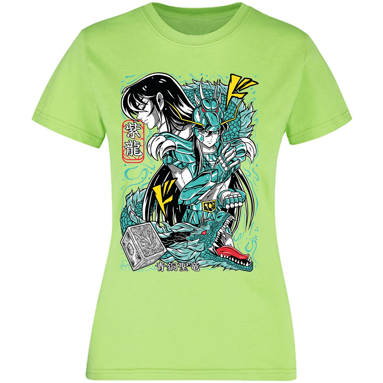 Blusa Saint Seiya Shiryu Anime Blusa para Mujer 17