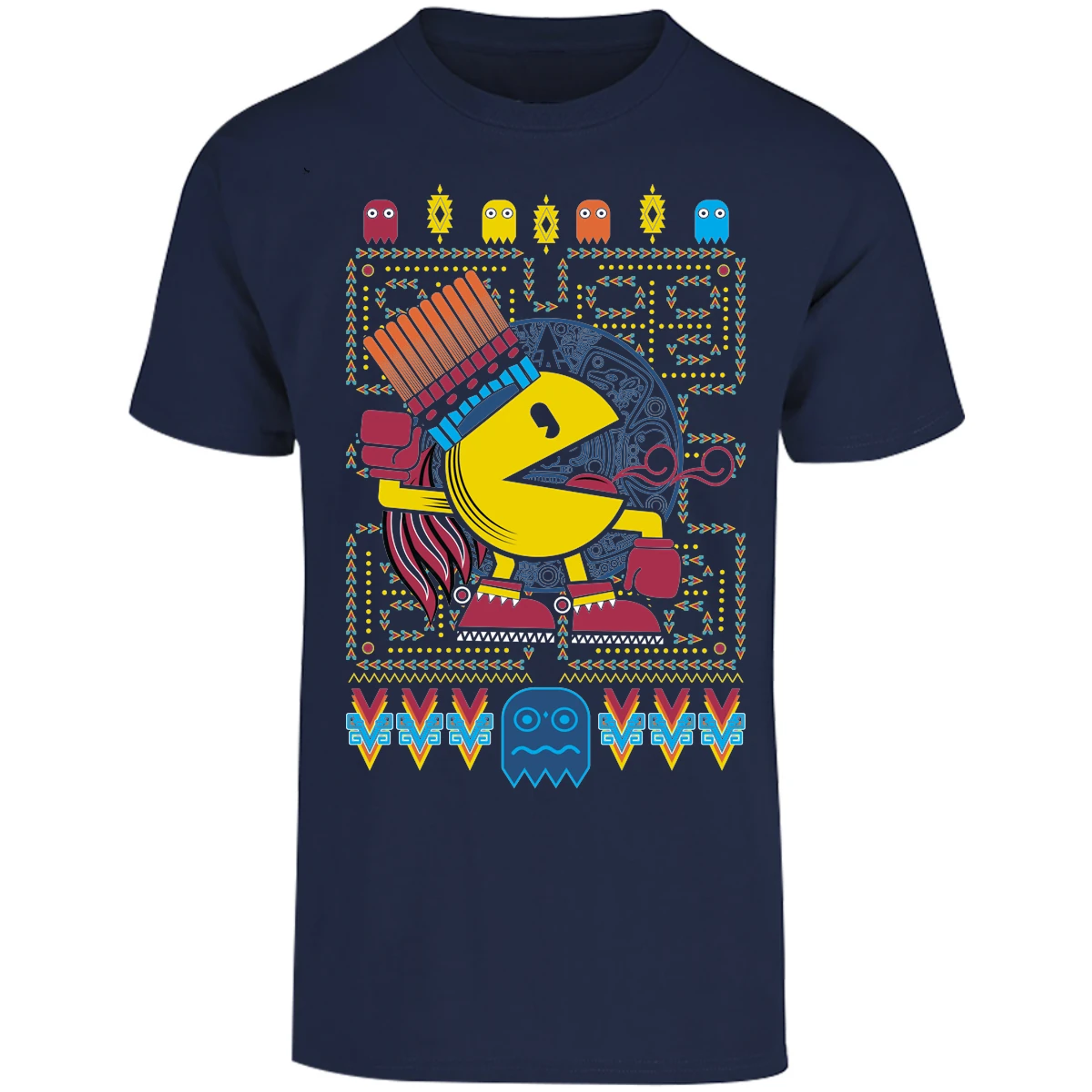 Playera Pacman Pacman Prehispanico para Adulto 26