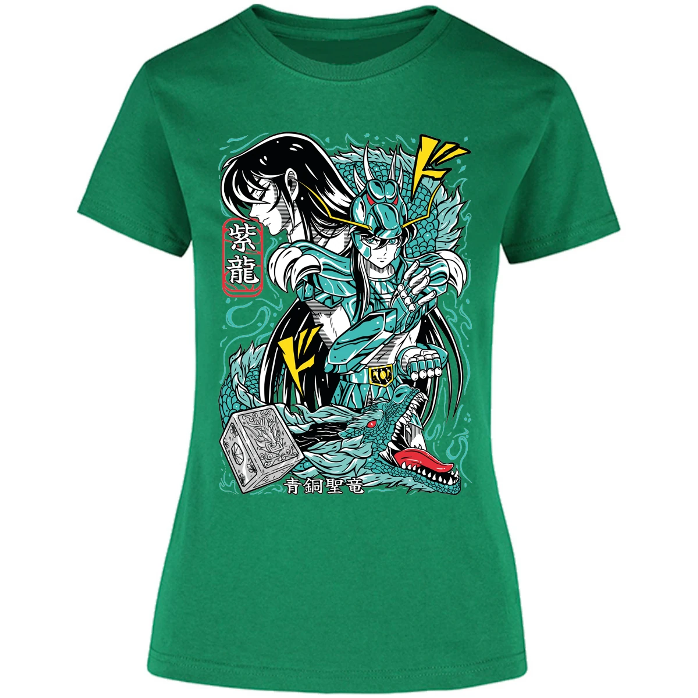 Blusa Saint Seiya Shiryu Anime Blusa para Mujer 5