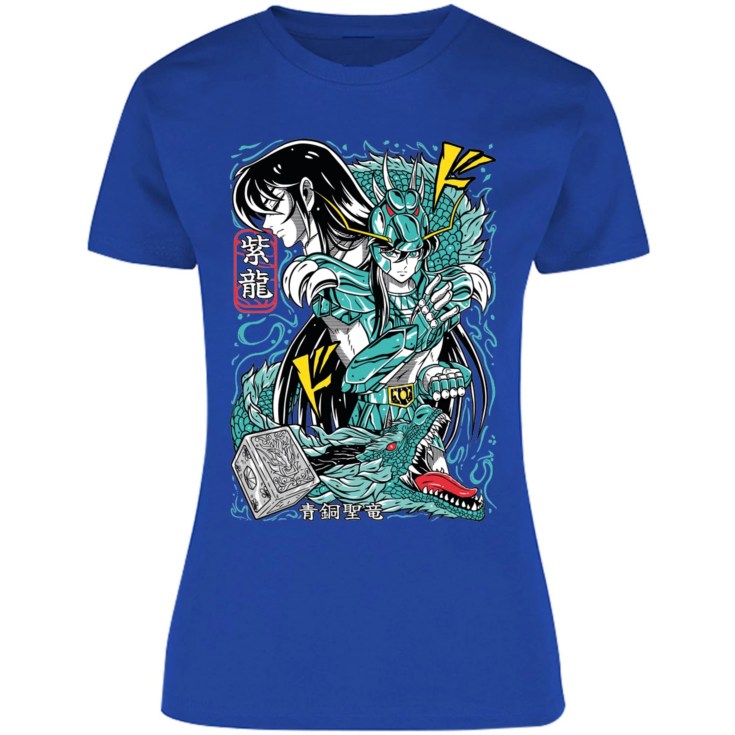 Blusa Saint Seiya Shiryu Anime Blusa para Mujer 16