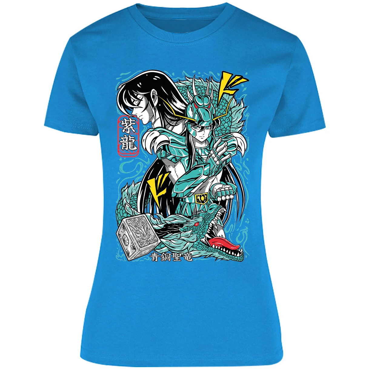Blusa Saint Seiya Shiryu Anime Blusa para Mujer 13