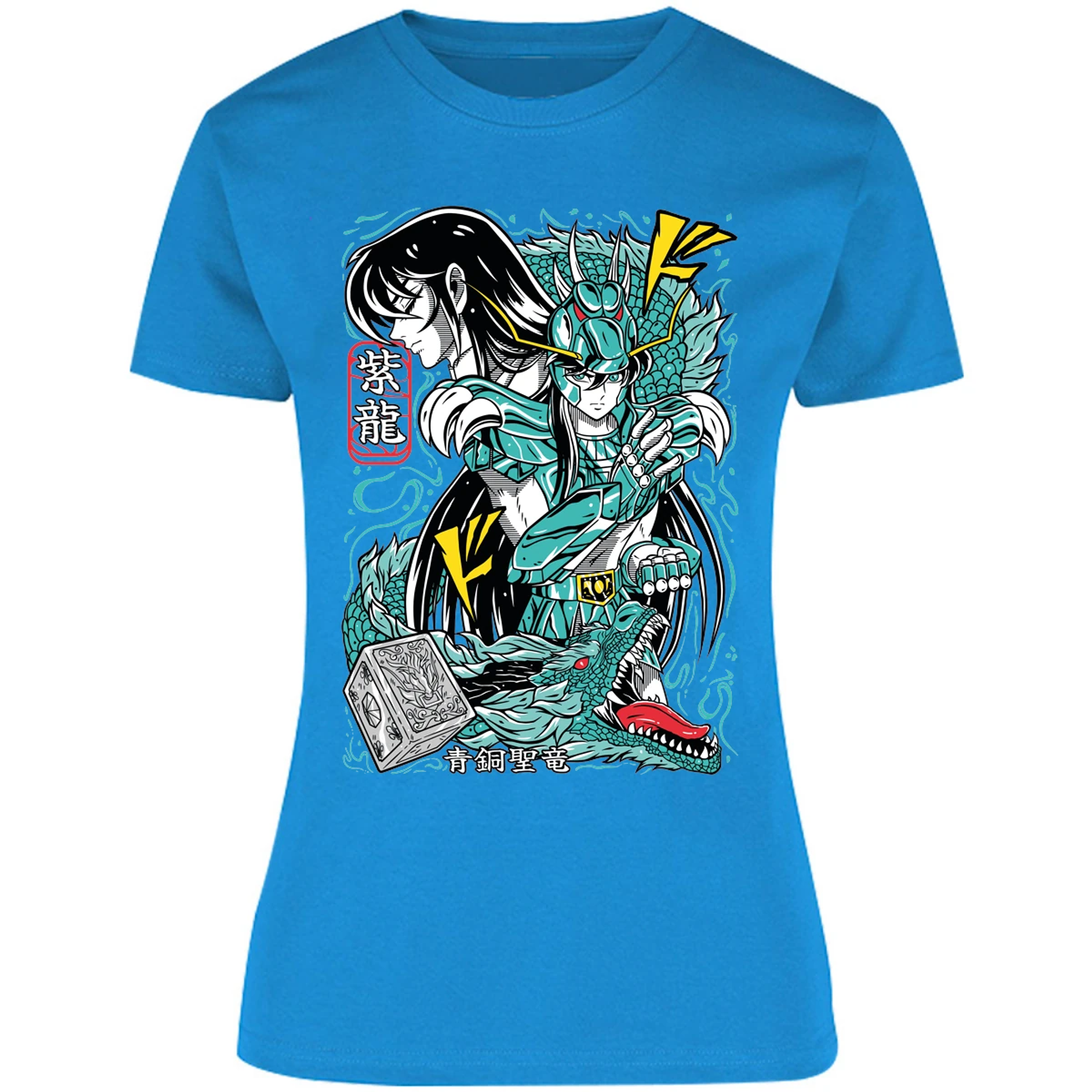 Blusa Saint Seiya Shiryu Anime Blusa para Mujer 13